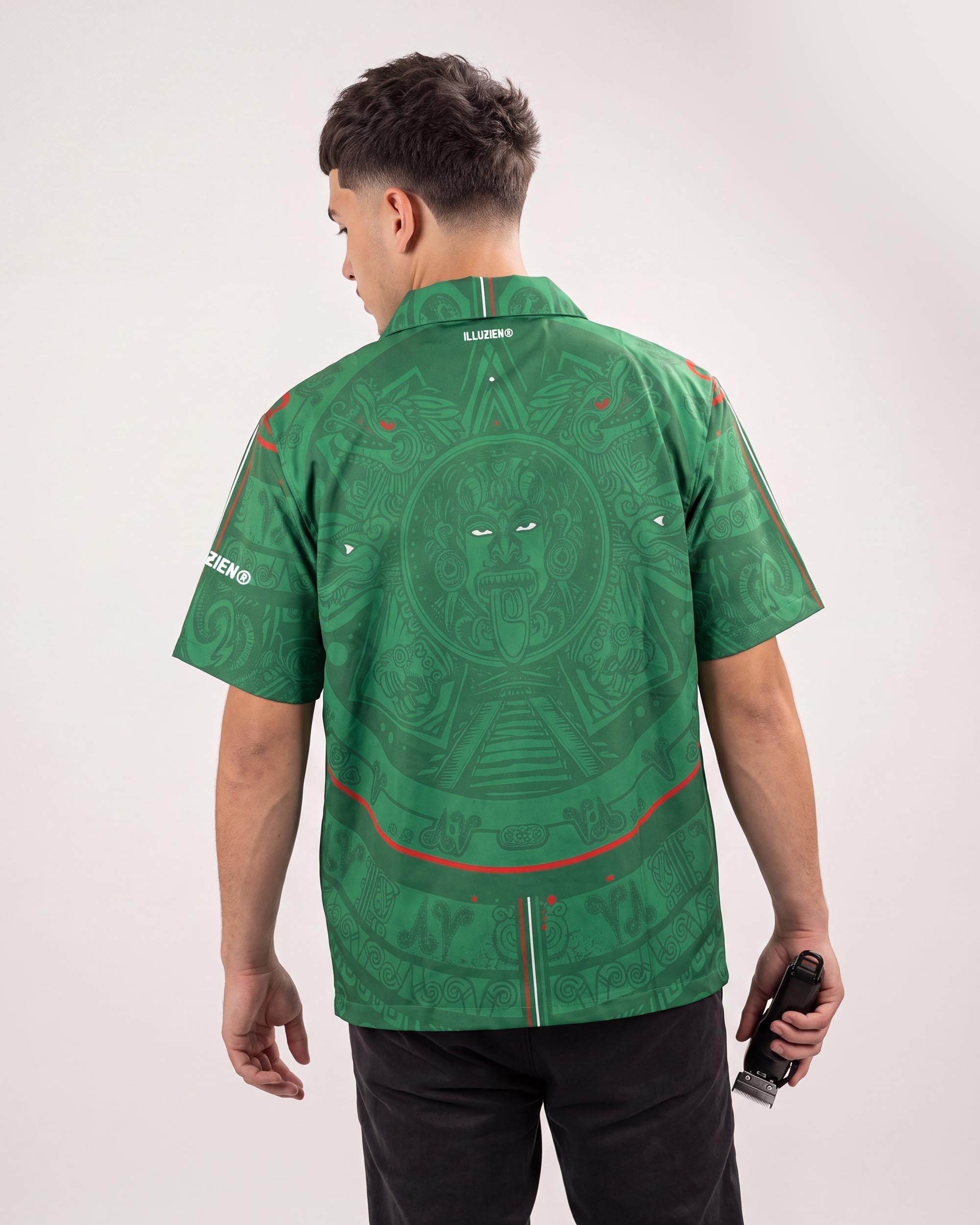 Aztec Classico Traditional Barber Jacket - back view