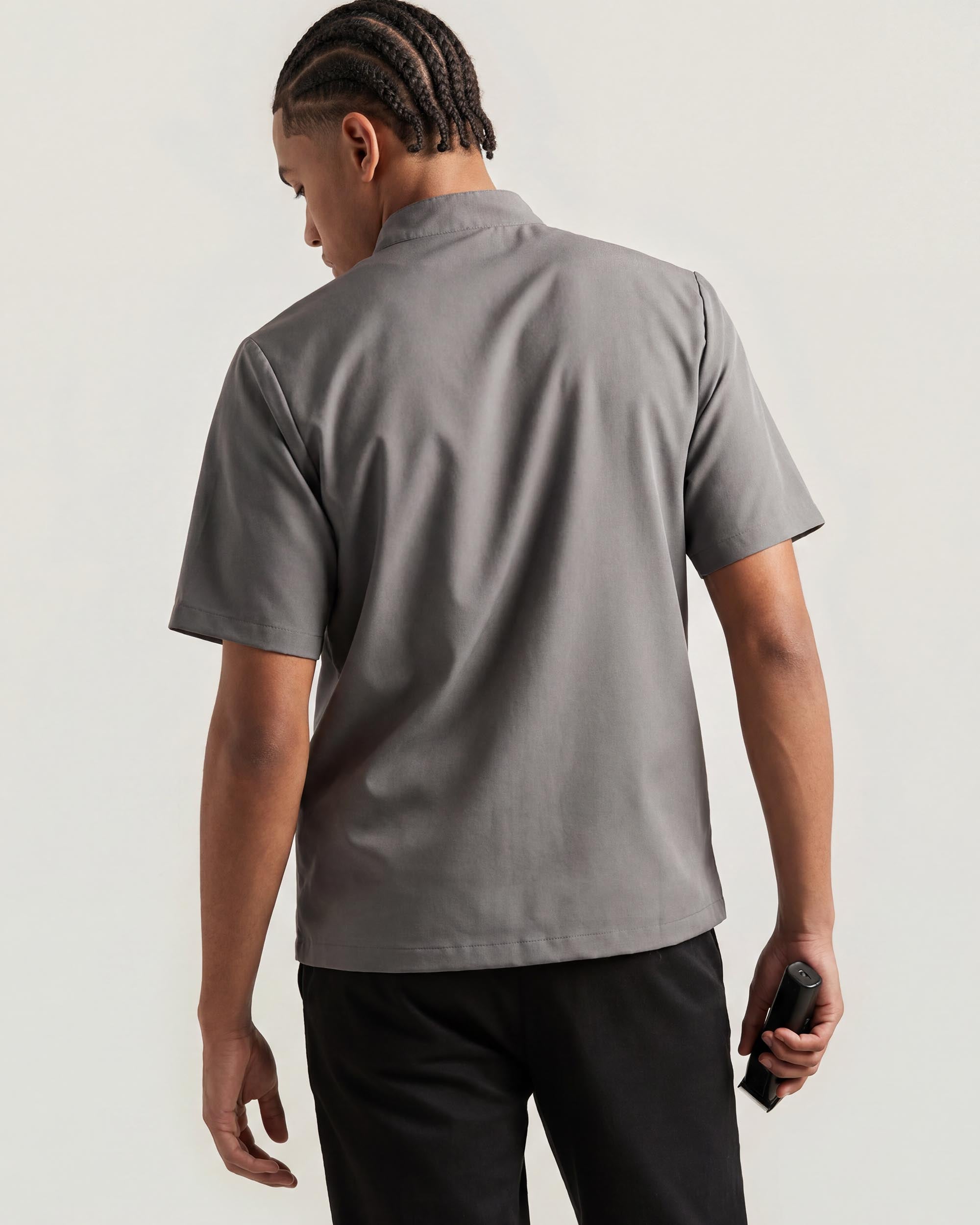 Nardo Traditional Barber Jacket - back view