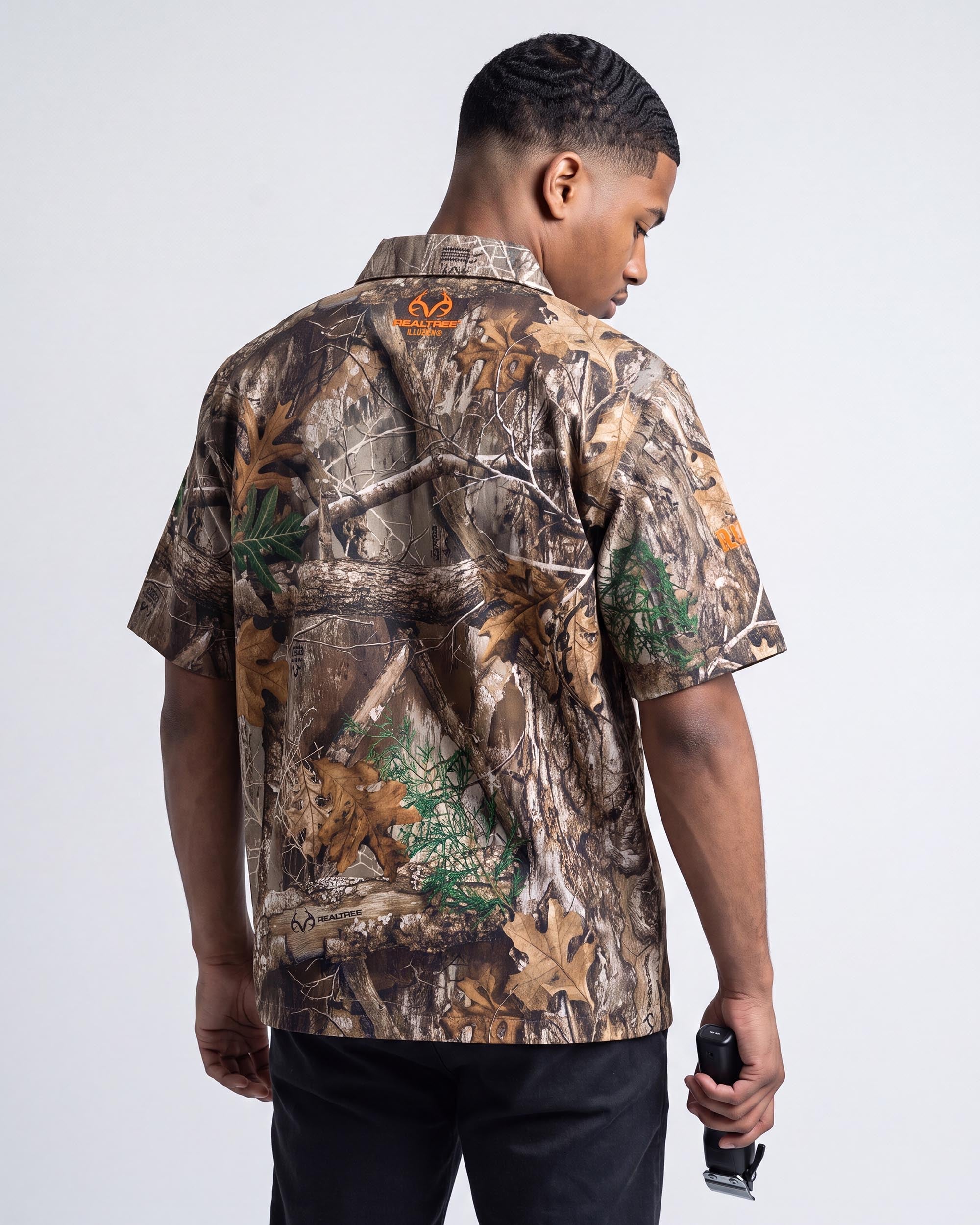 Realtree EDGE Camo Traditional Barber Jacket - back view