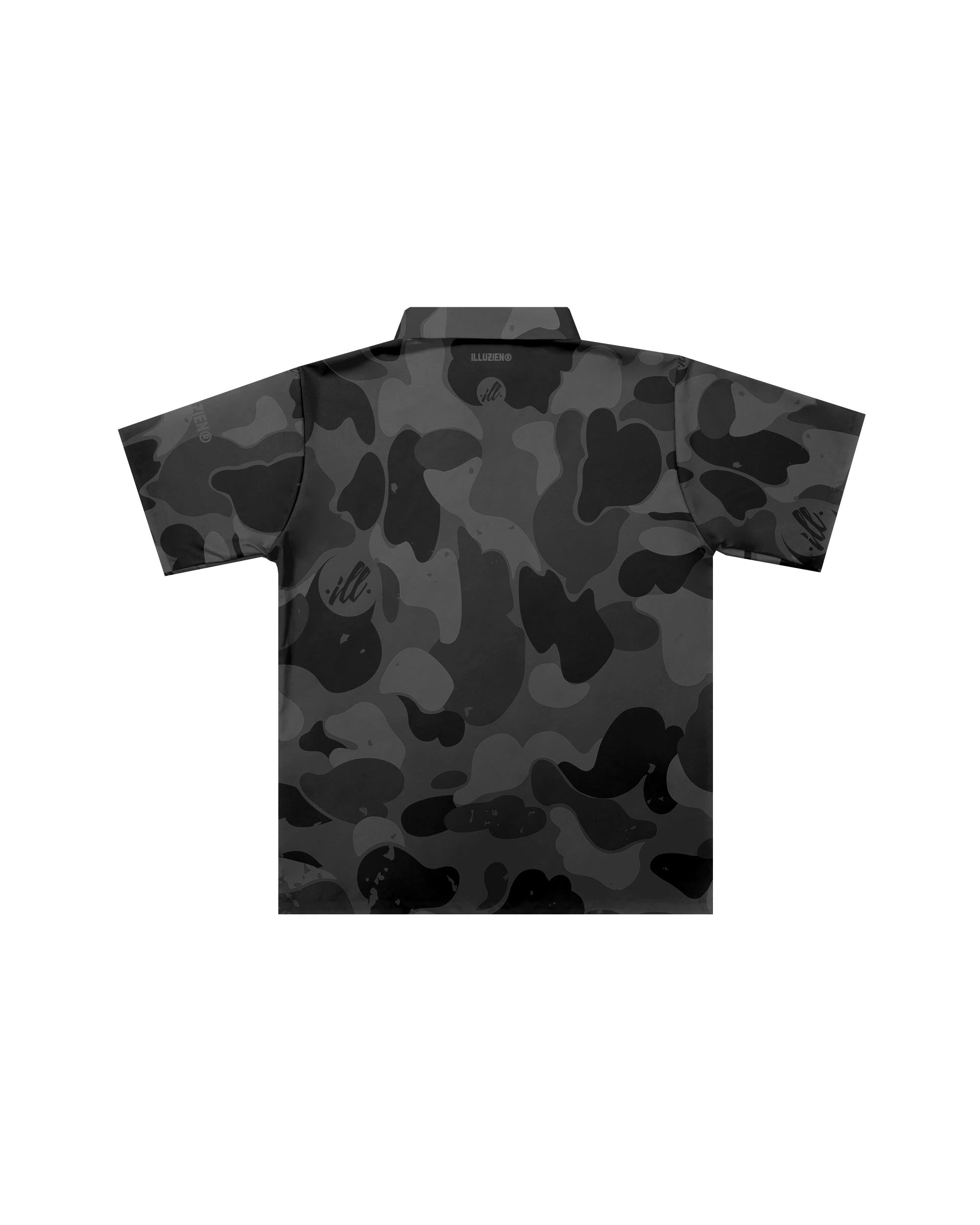 Black Camo Traditional Barber Jacket-thumbmail-2