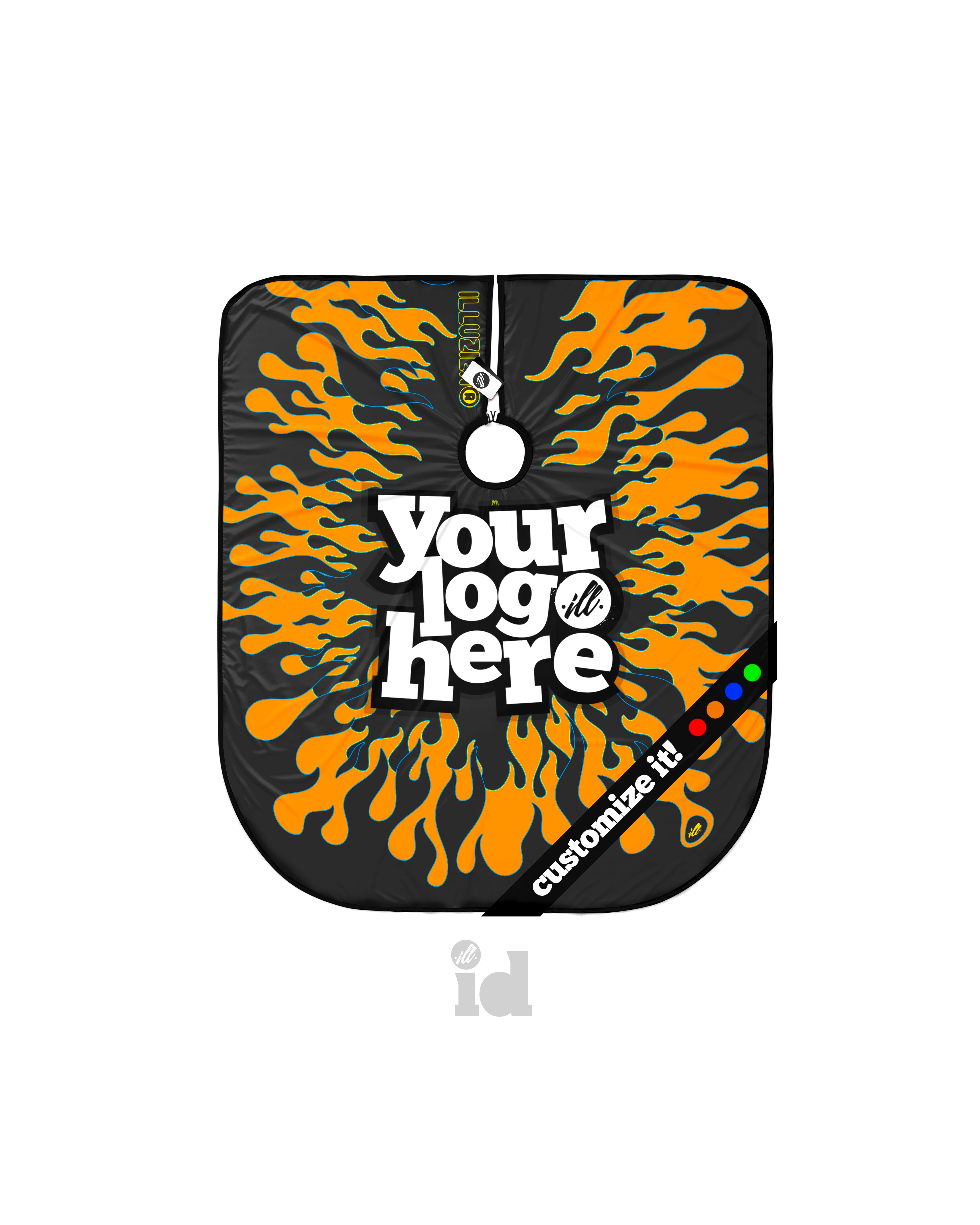 CUSTOM Vintage Flames PRO Cape