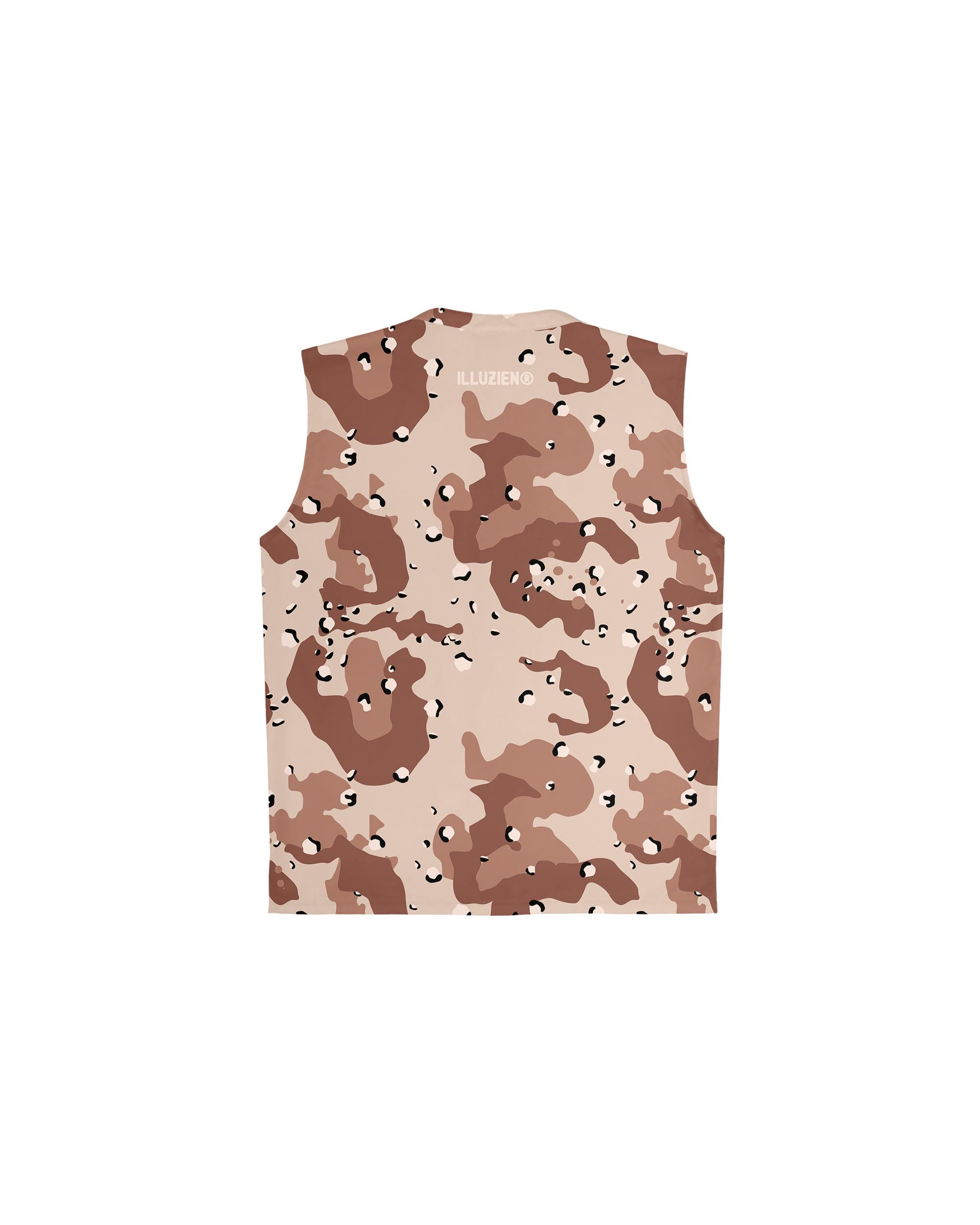 Desert Storm Camo Sleeveless Barber Jacket-thumbmail-2