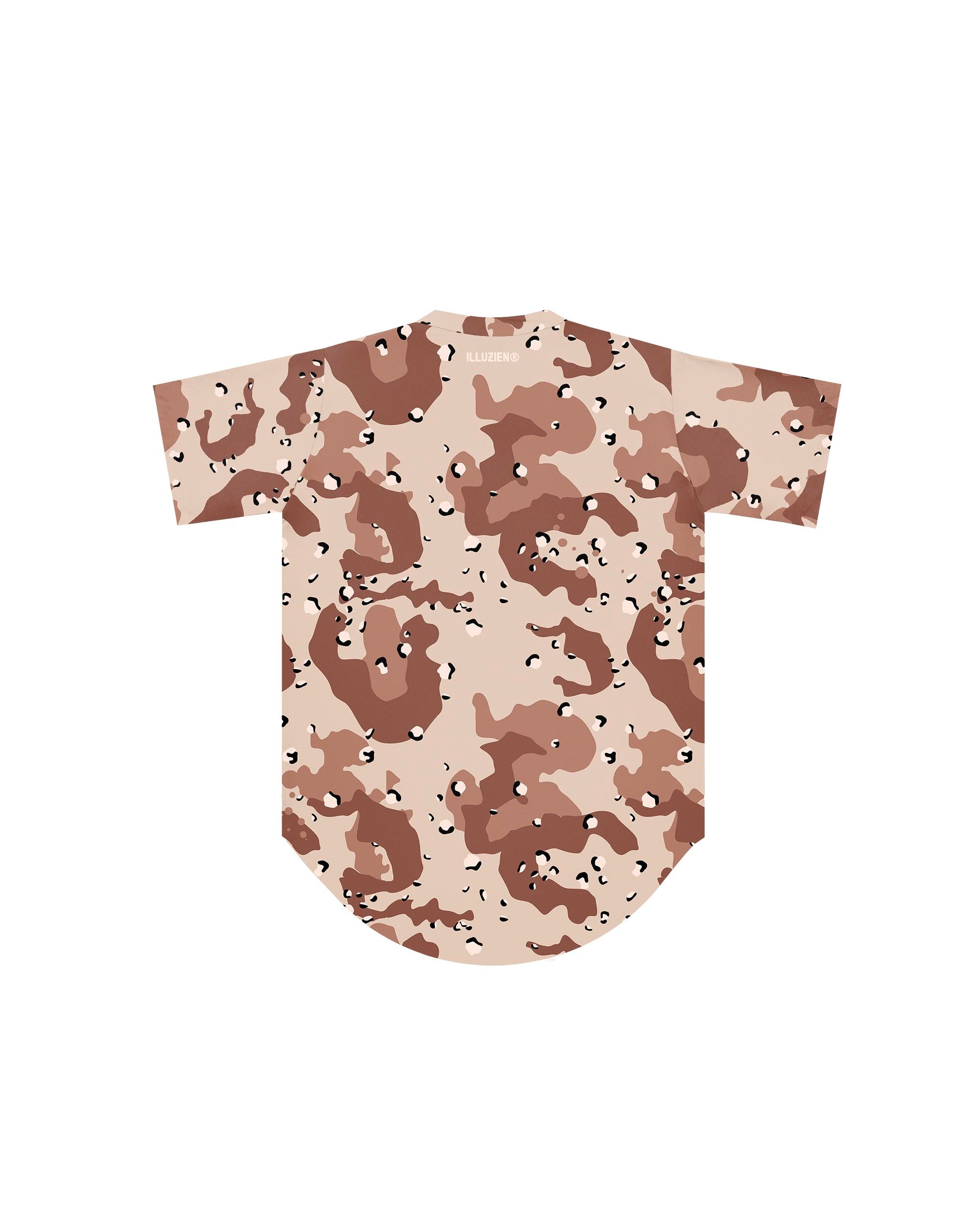 Desert Storm Camo Scoop Bottom Barber Smock