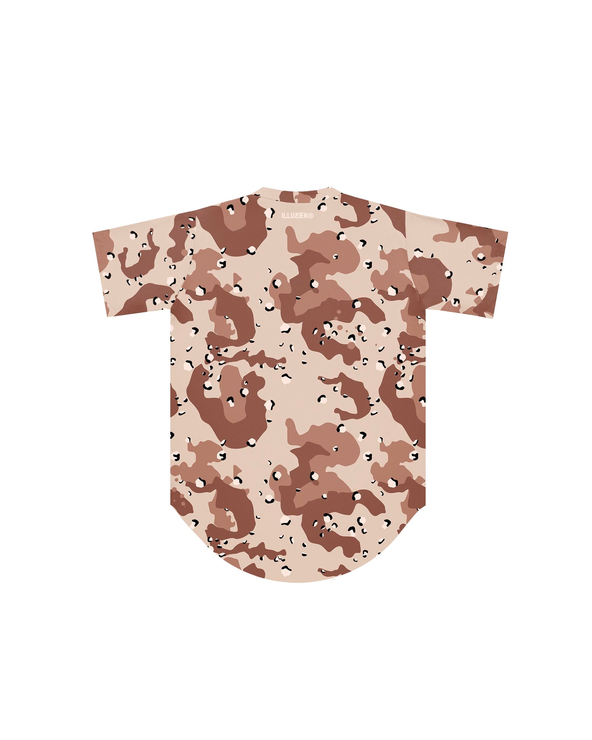 Desert Storm Camo Scoop Bottom Barber Smock-thumbmail-2