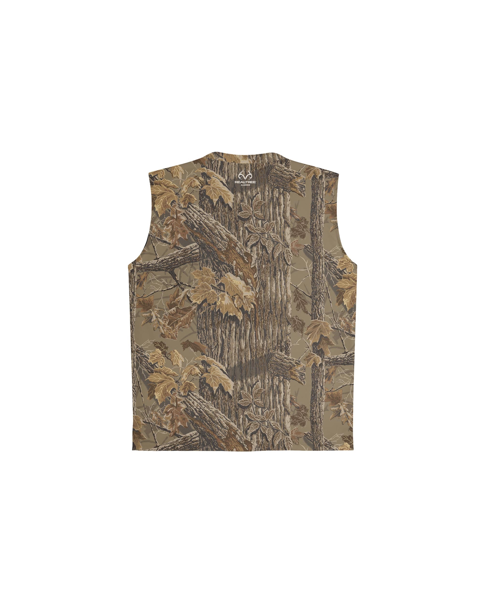 Realtree Xtra Grey Sleeveless Barber Jacket - Illuzien