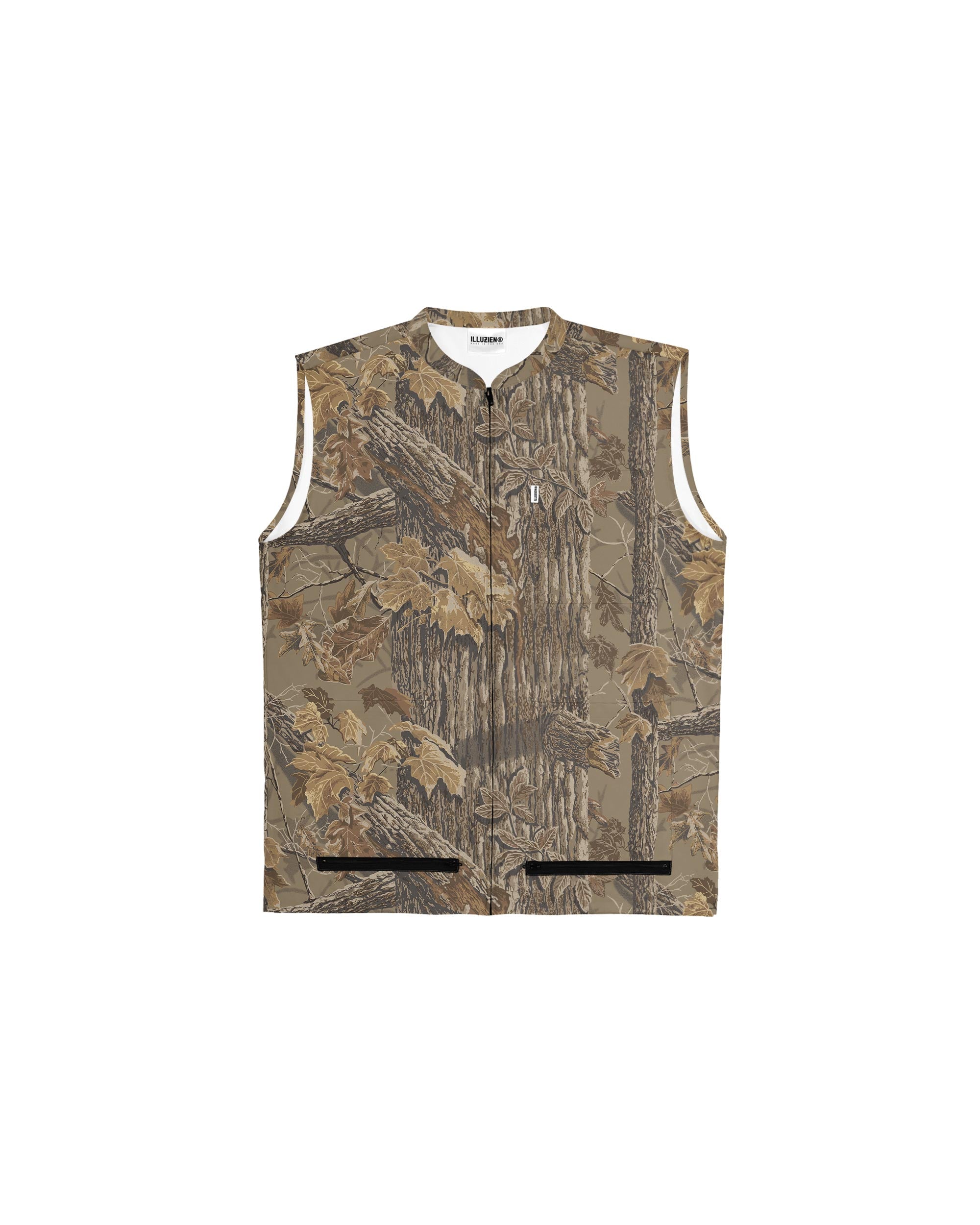 Realtree Xtra Grey Sleeveless Barber Jacket - Illuzien