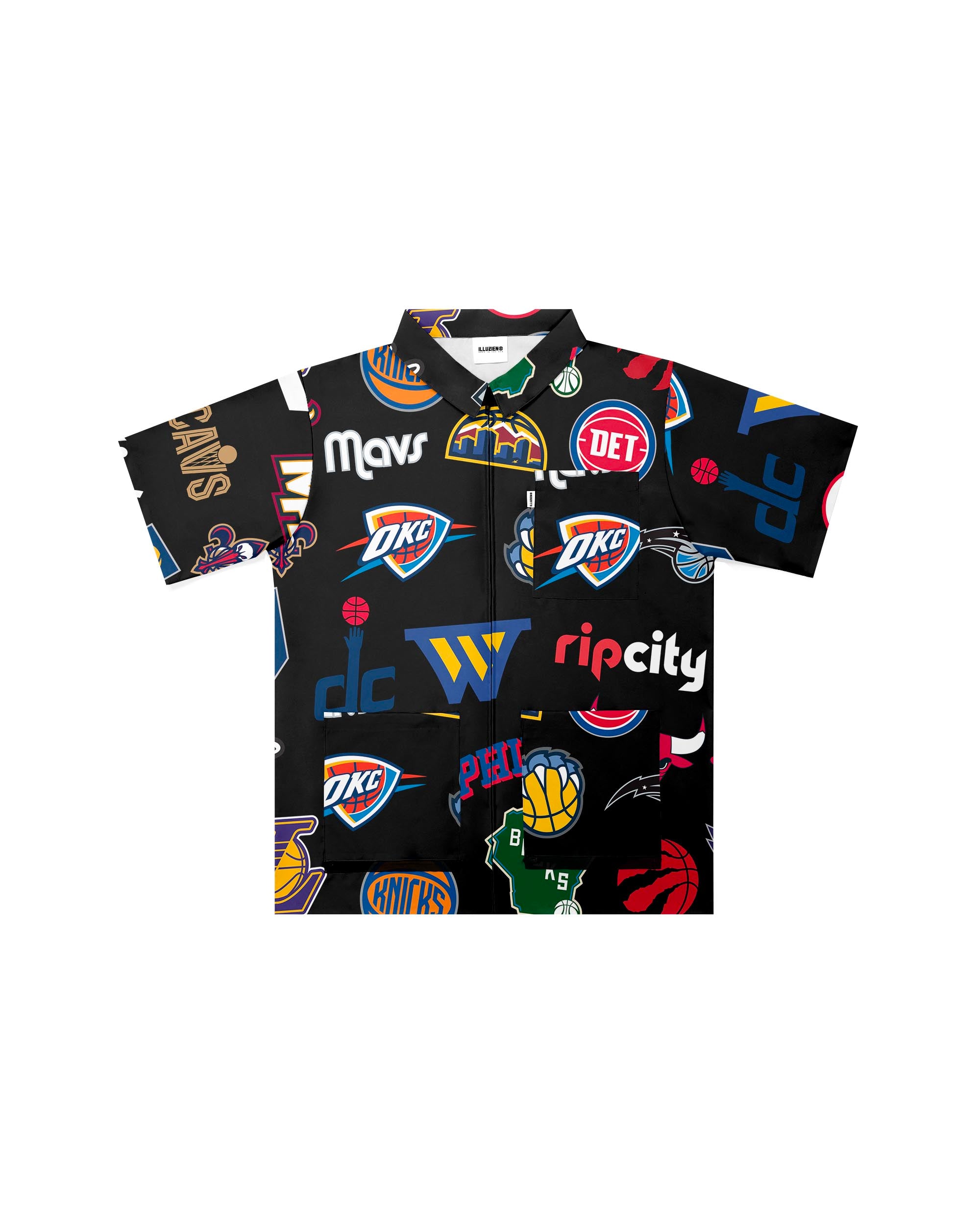 NBA Secondary Multi-Logo Traditional Barber Jacket