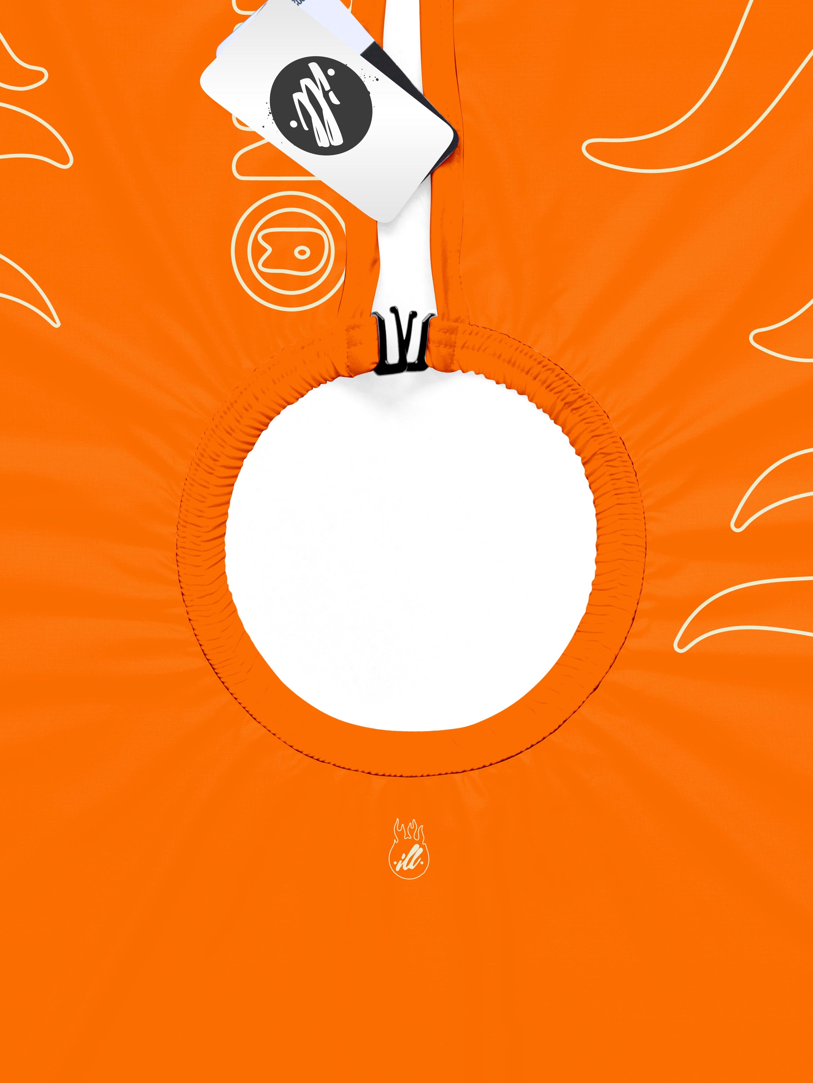 Orange/Sail Outline Flames PRO Cape-thumbmail-4