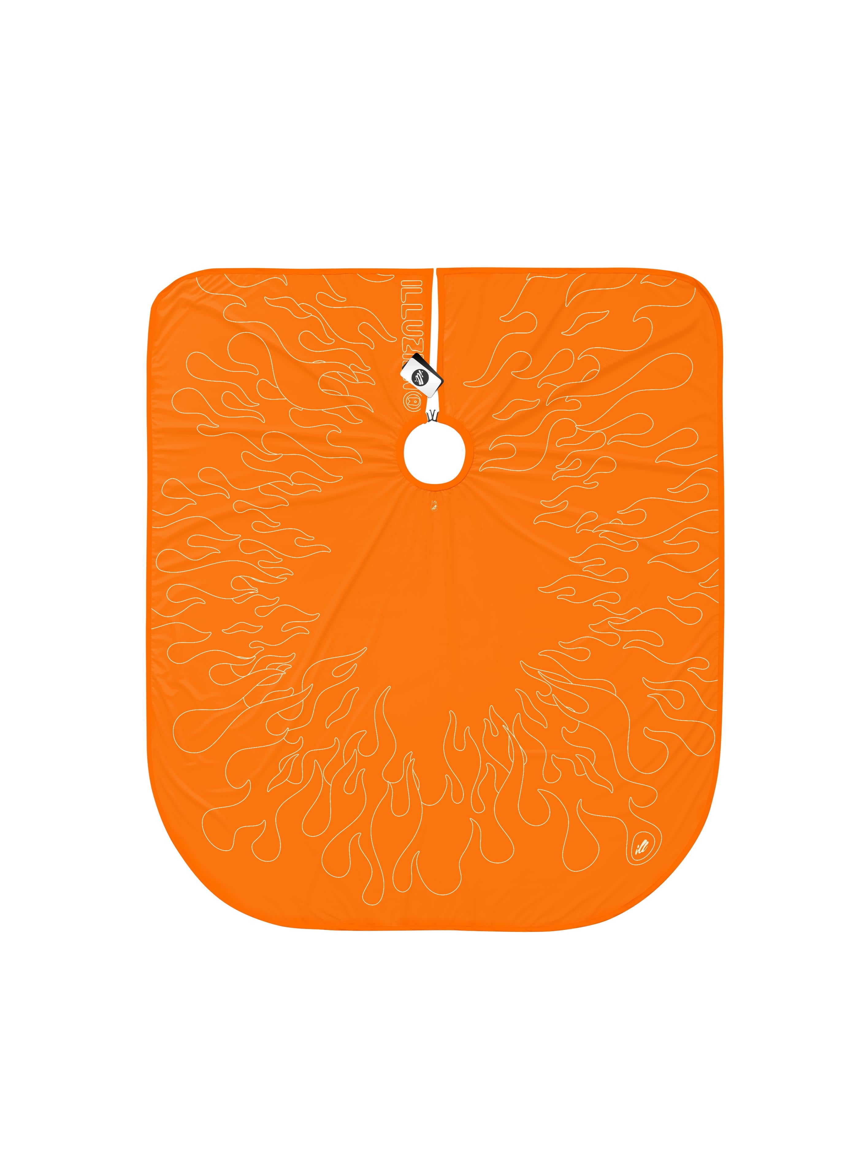 Orange/Sail Outline Flames PRO Cape