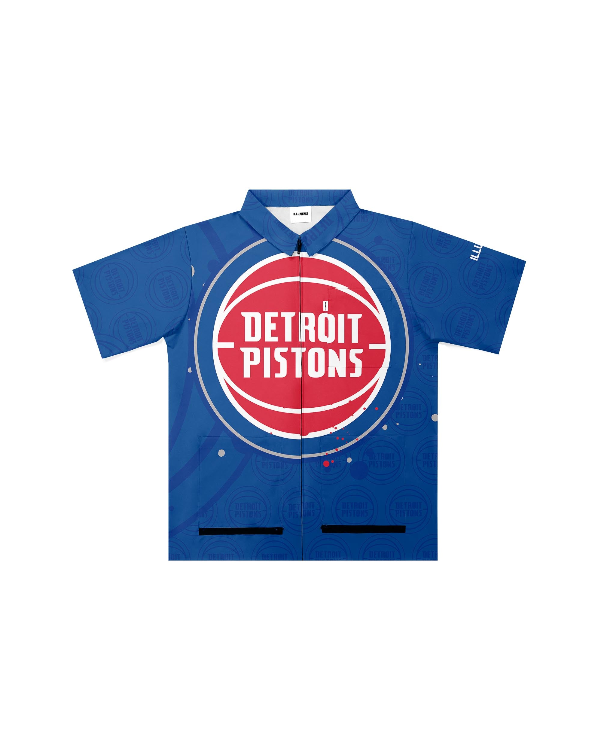 Detroit Pistons "LTK"Traditional Barber Jacket - Illuzien  