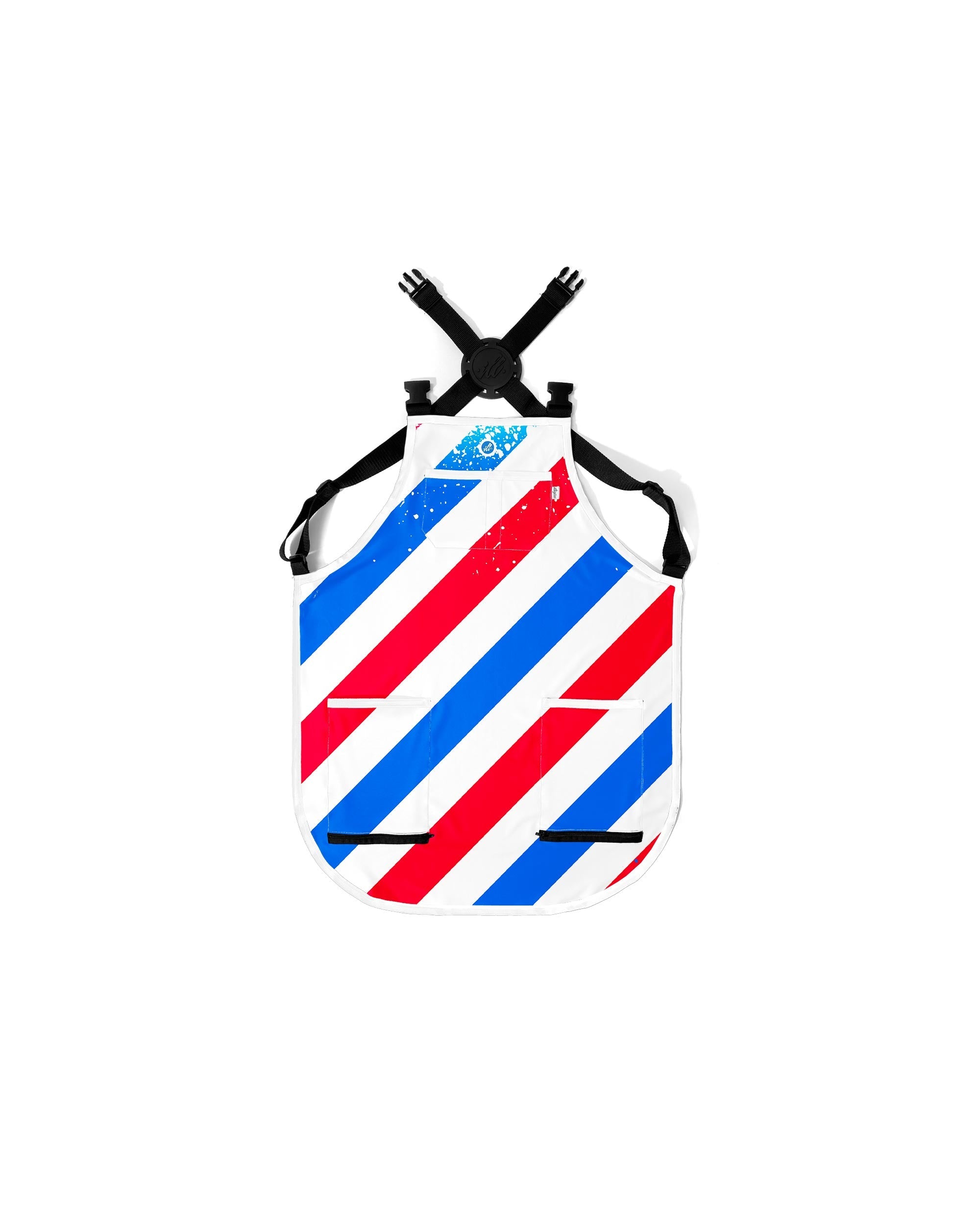 Royal Blue XL Pole Stripe PRO Apron - Illuzien