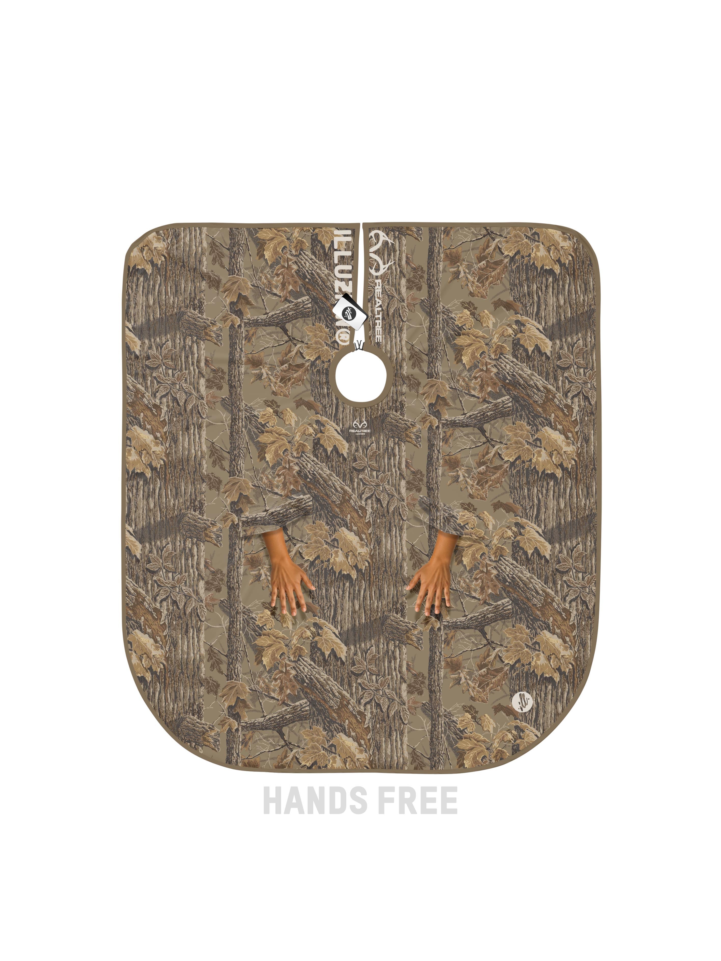 HANDS FREE Realtree Xtra Grey Camo PRO Cape