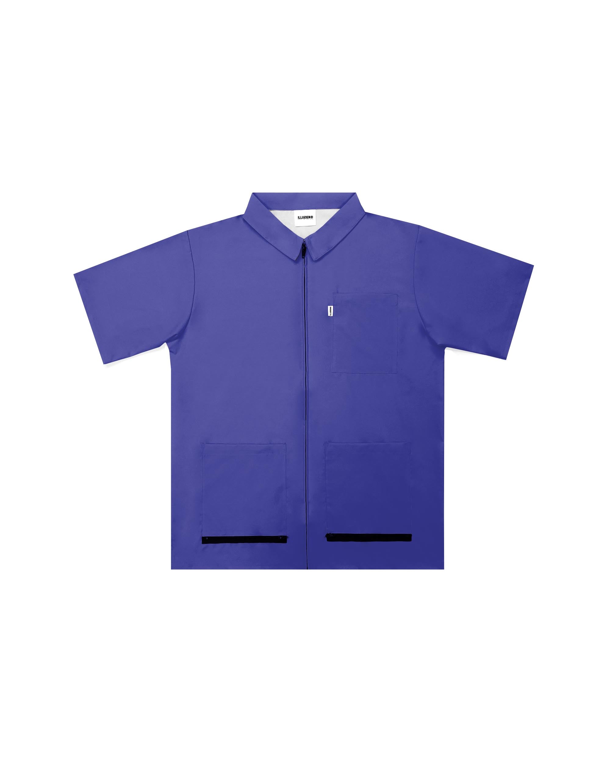 Purple Traditional Barber Jacket - Illuzien