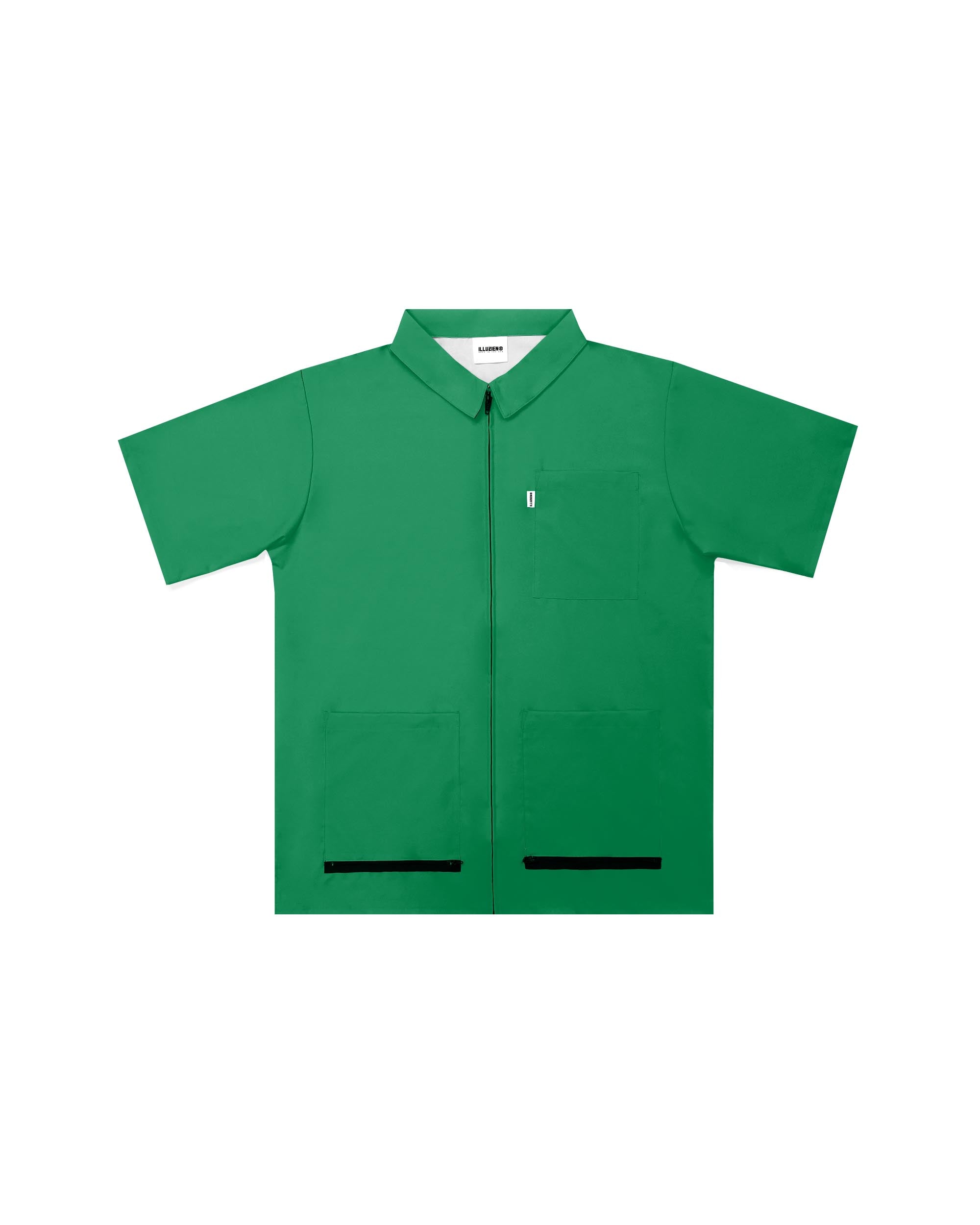 Clover Green Traditional Barber Jacket - Illuzien