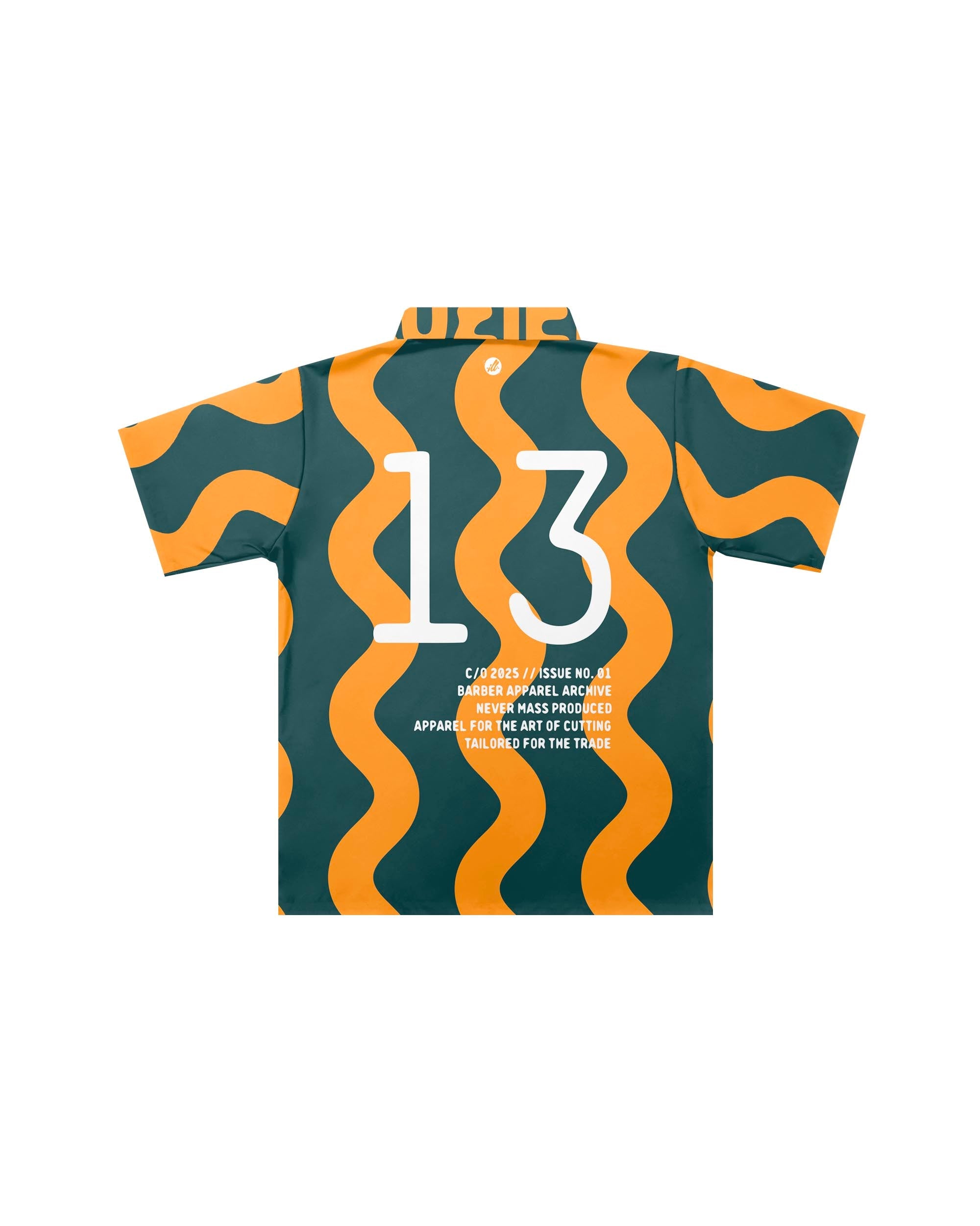 Green/Yellow SQG Traditional Barber Jacket