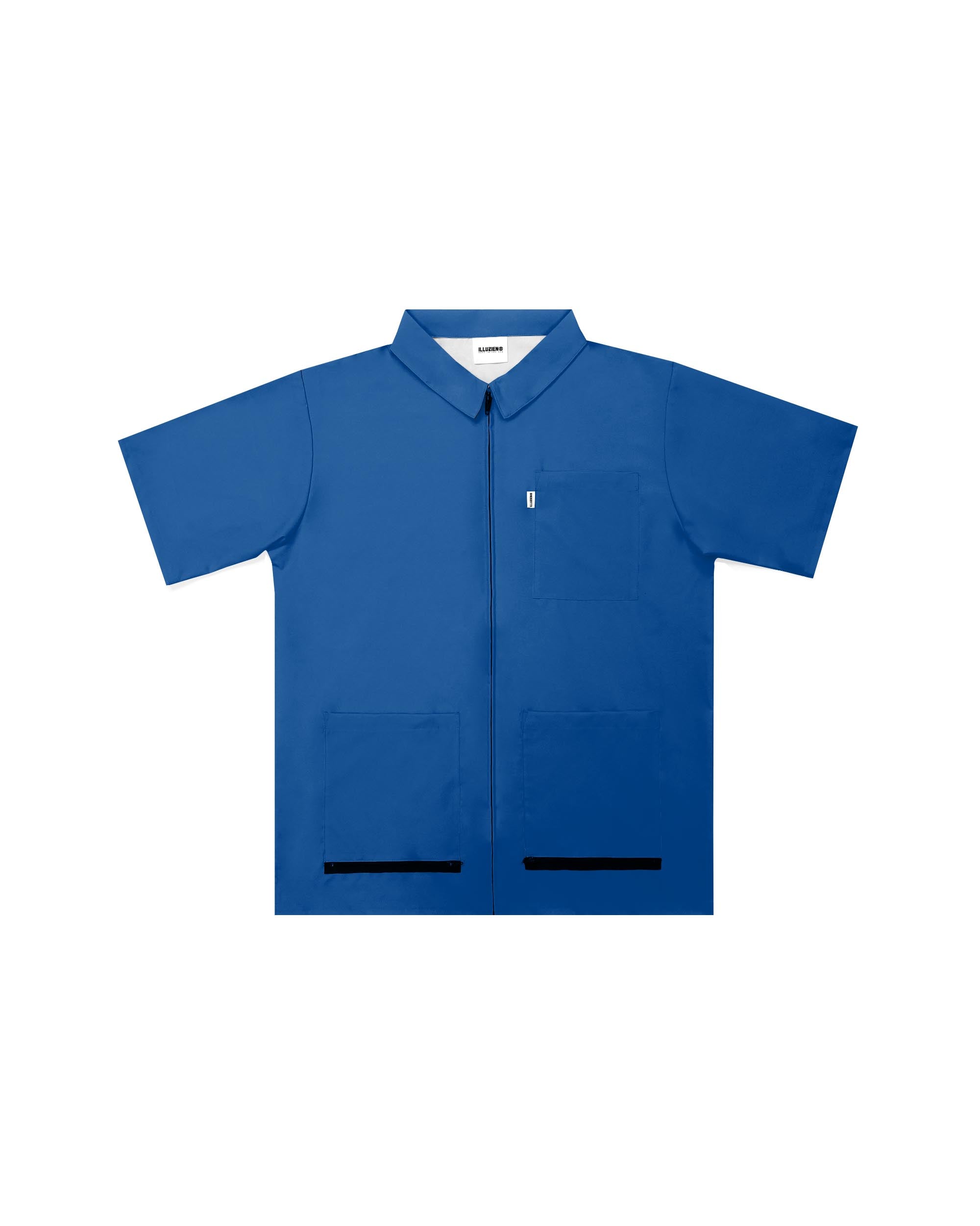 True Blue Traditional Barber Jacket - Illuzien
