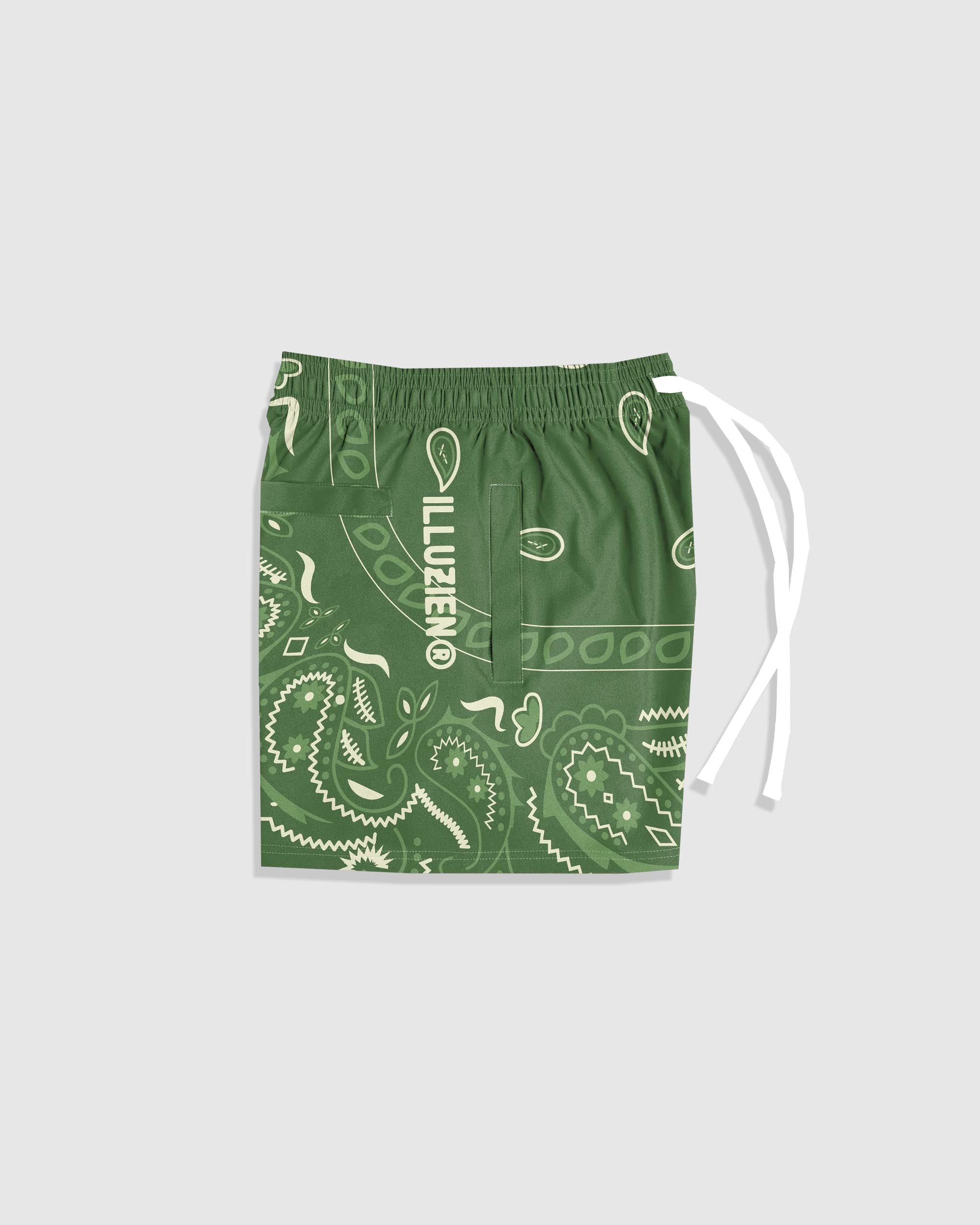 Moss Bandana v2 6 in. Shorts - Illuzien