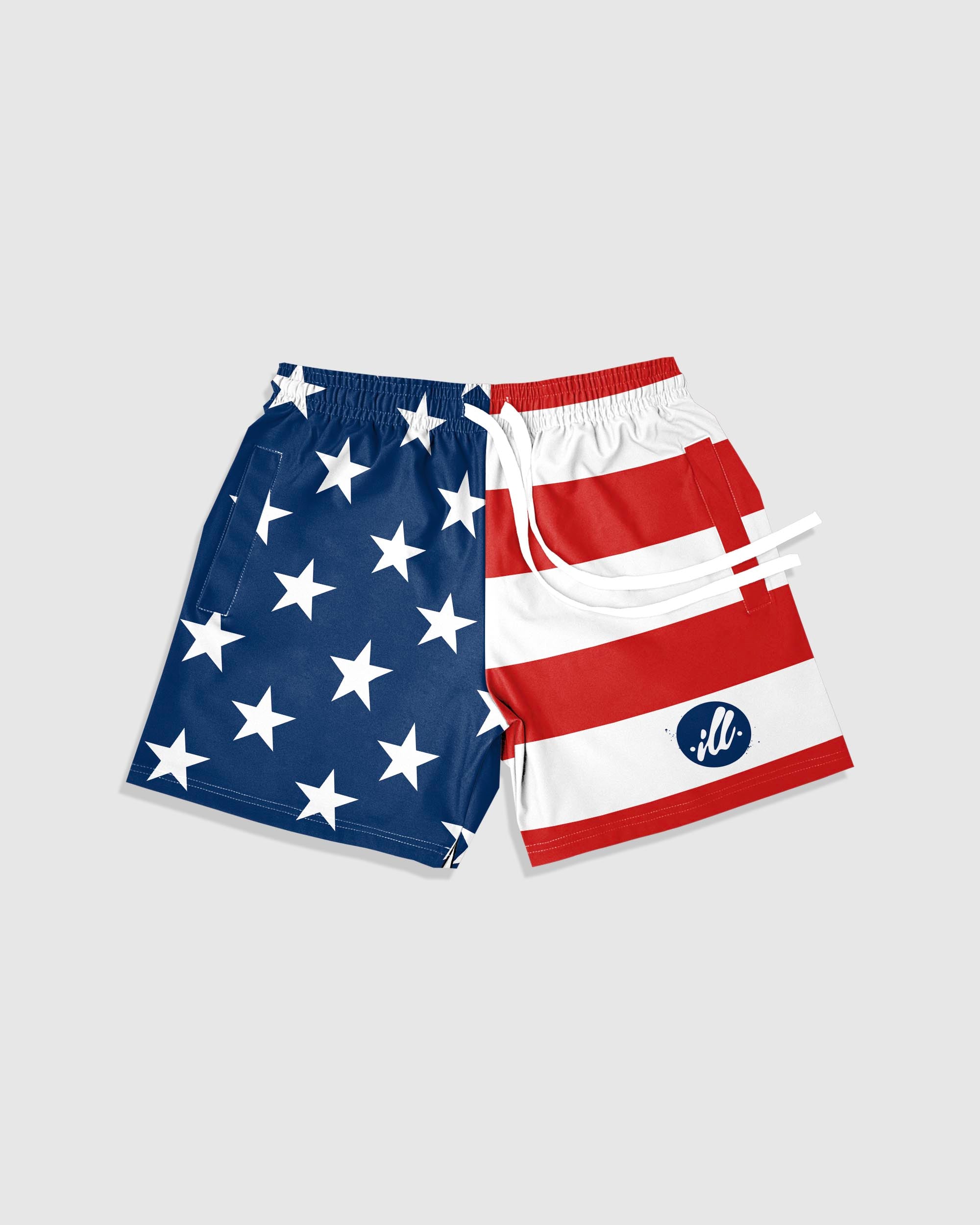 American Flag 6 in. Shorts - Illuzien