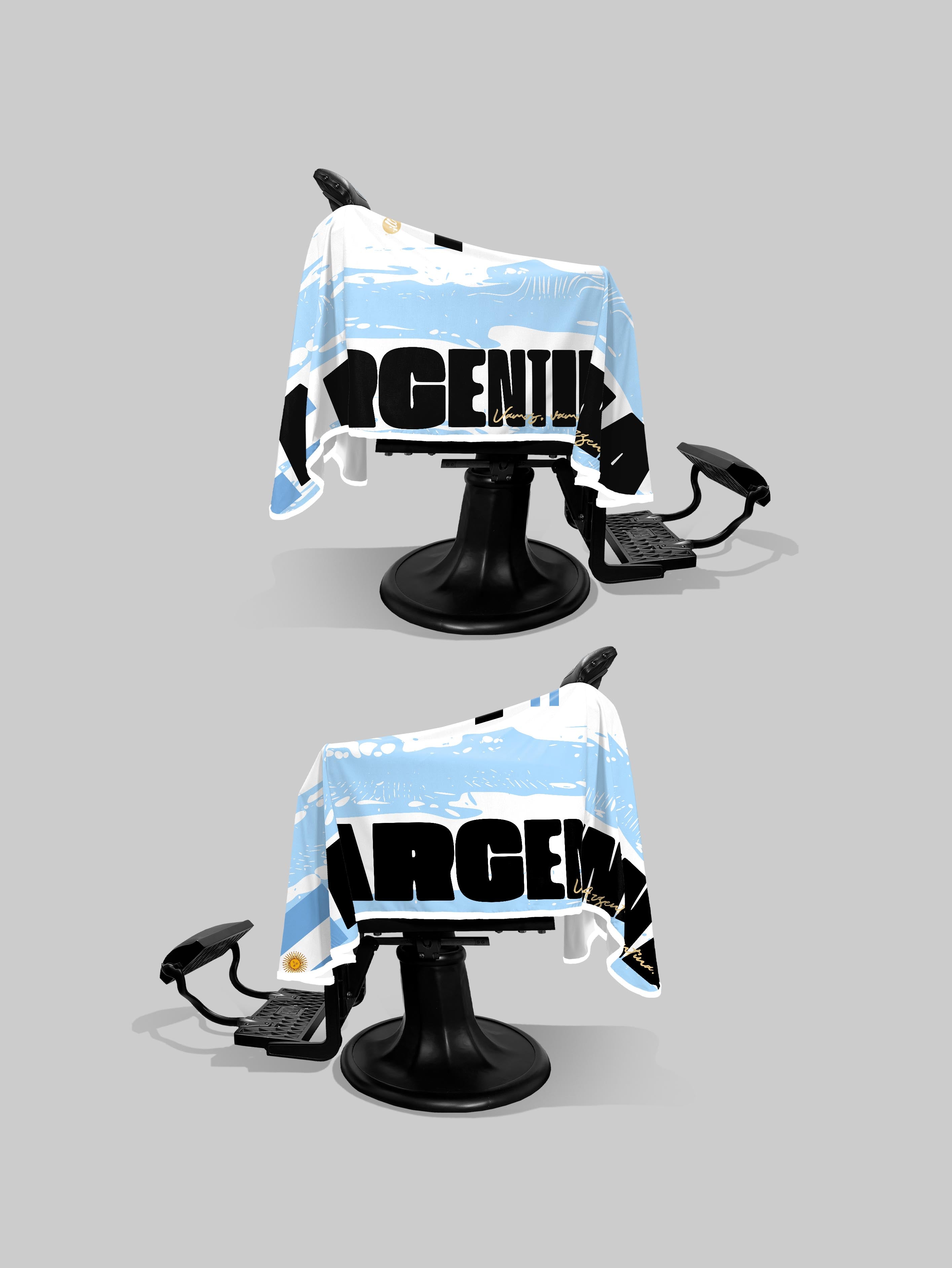 White Argentina Futbol PRO Cape-thumbmail-3