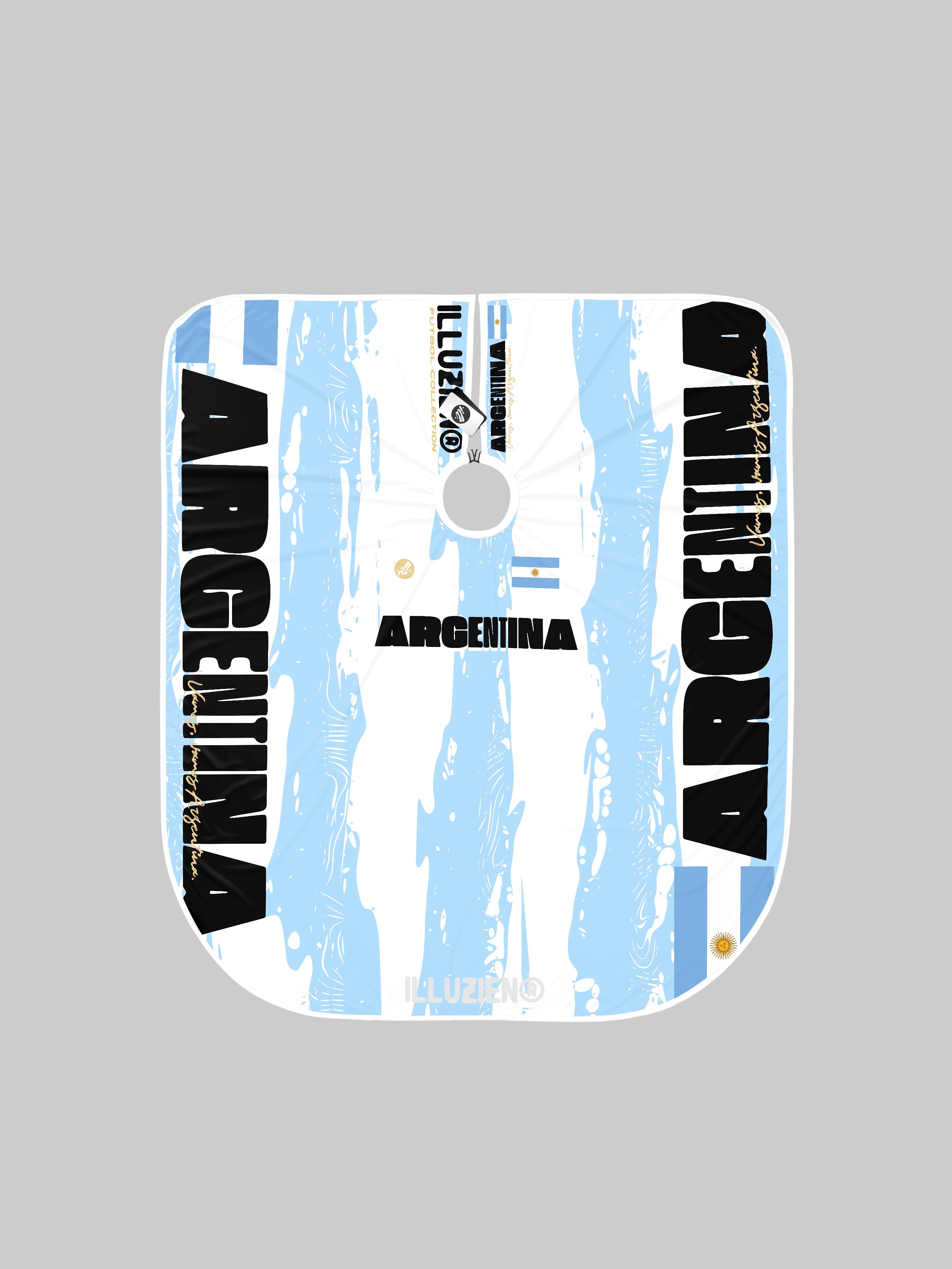 White Argentina Futbol PRO Cape