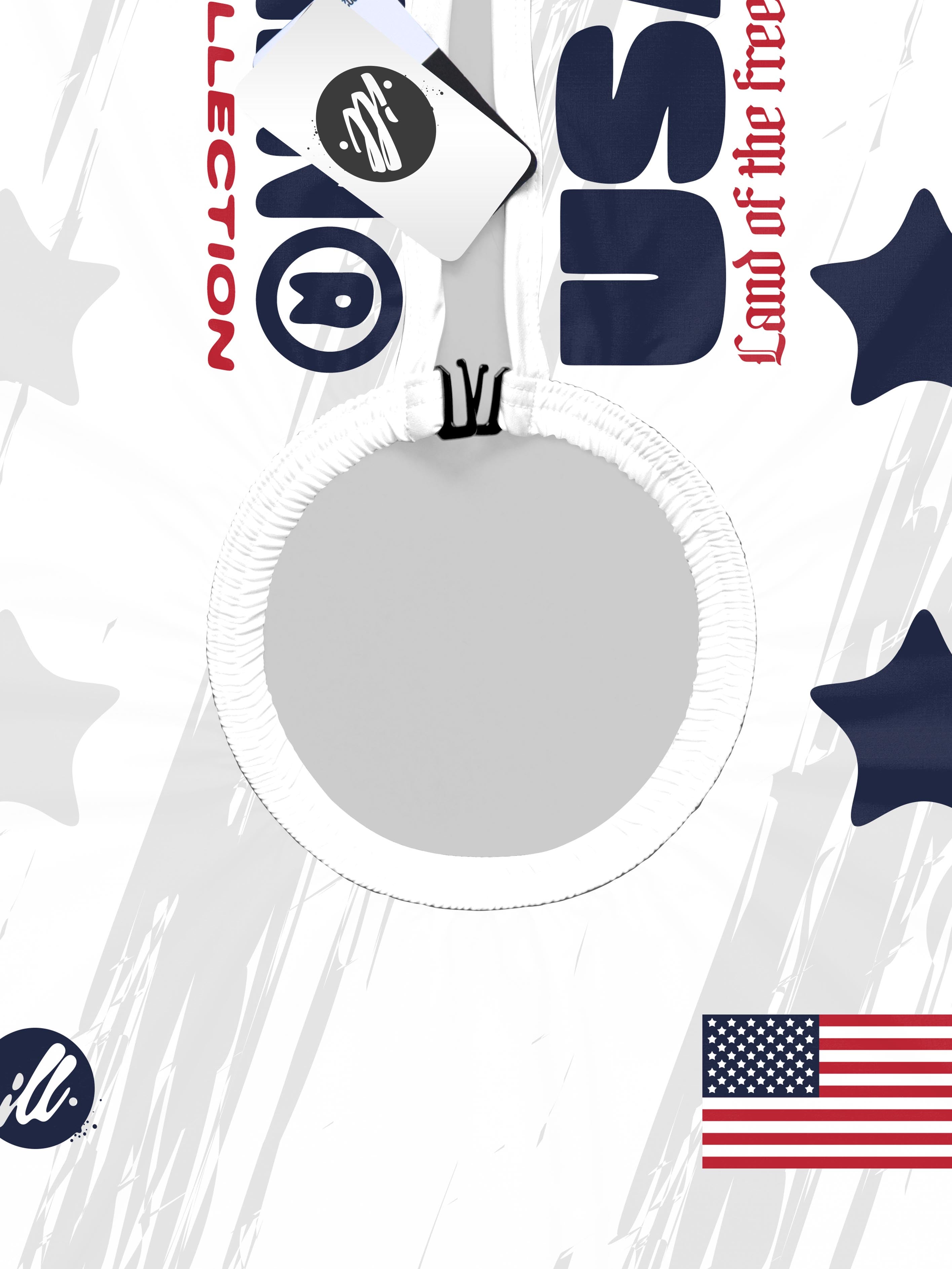 White USA Futbol PRO Cape-thumbmail-4