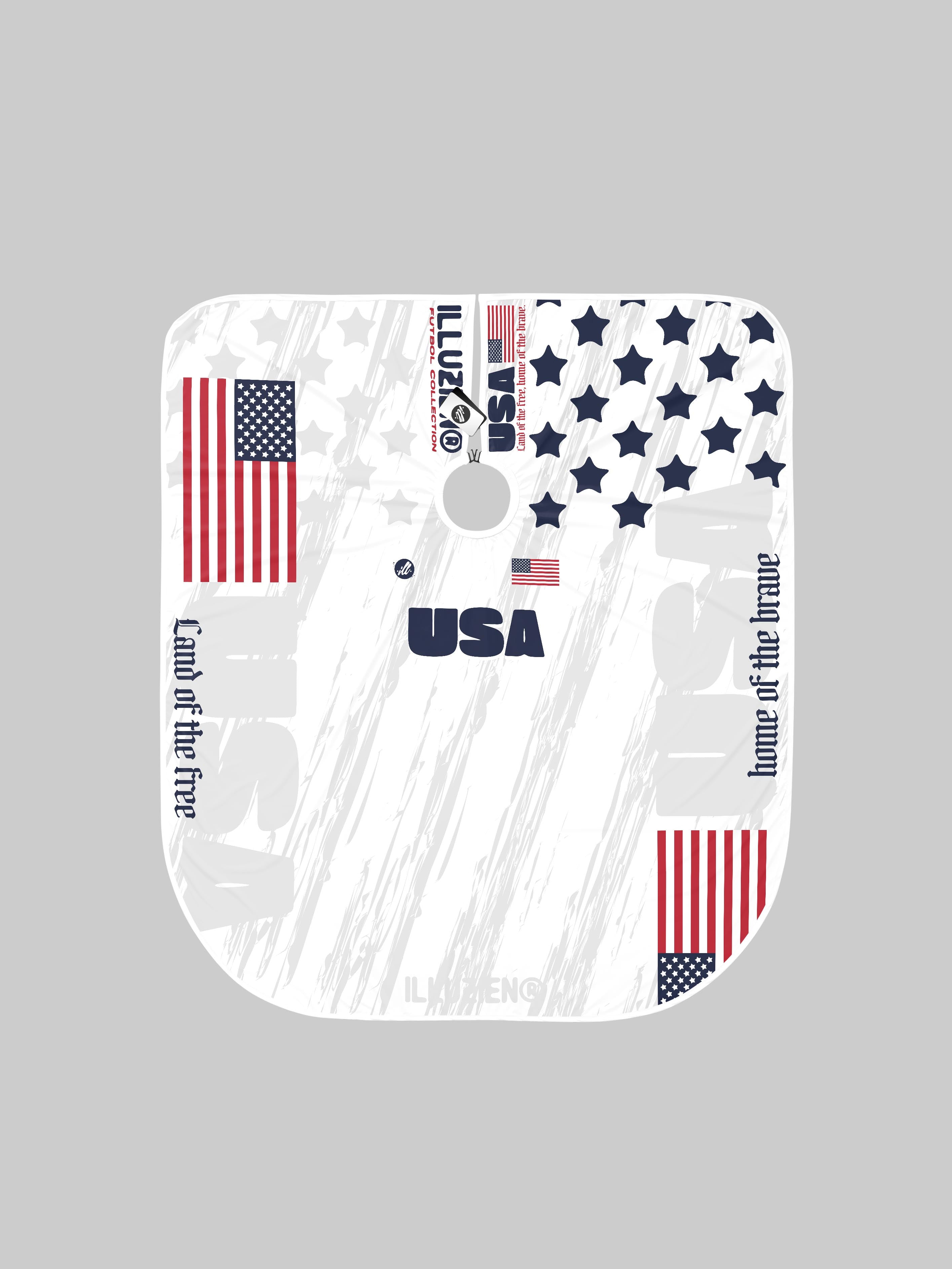 White USA Futbol PRO Cape