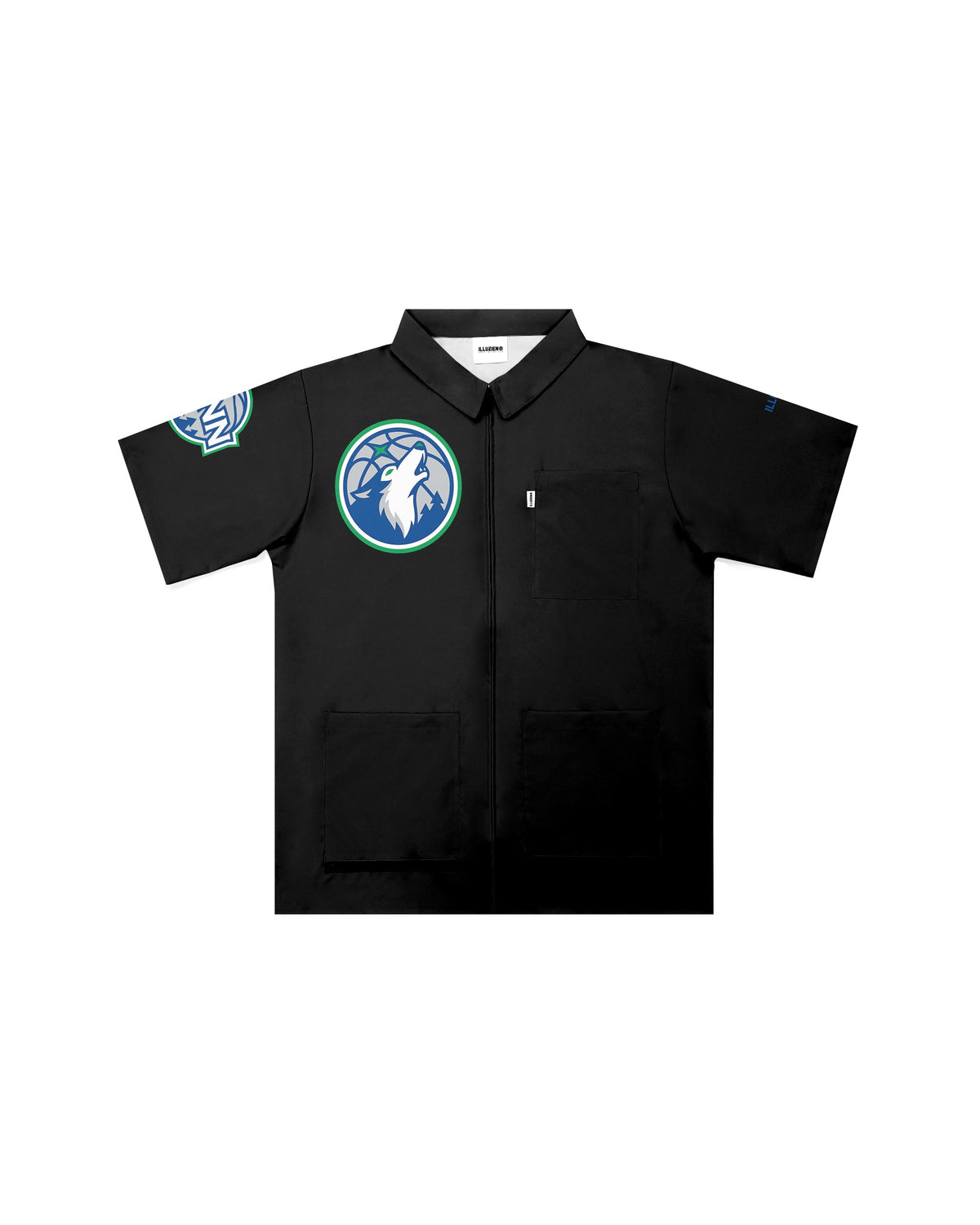 Minnesota Timberwolves "Big Logo" Traditional Barber Jacket - Illuzien