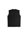 Black Sleeveless Barber Jacket