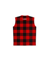 Flannel Sleeveless Barber Jacket