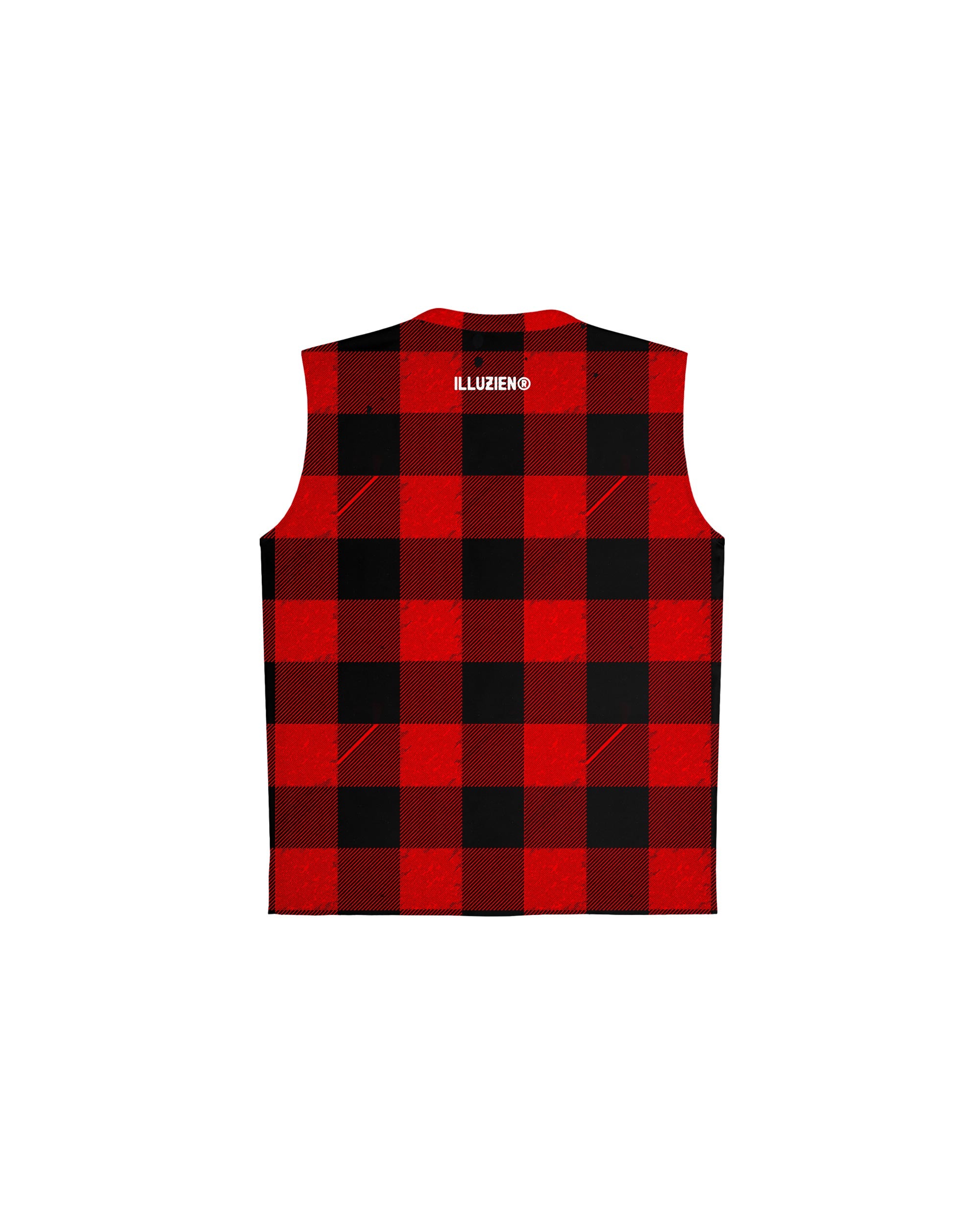 Flannel Sleeveless Barber Jacket-thumbmail-2