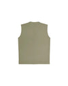 Light Olive Sleeveless Barber Jacket