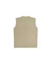 Sand Sleeveless Barber Jacket