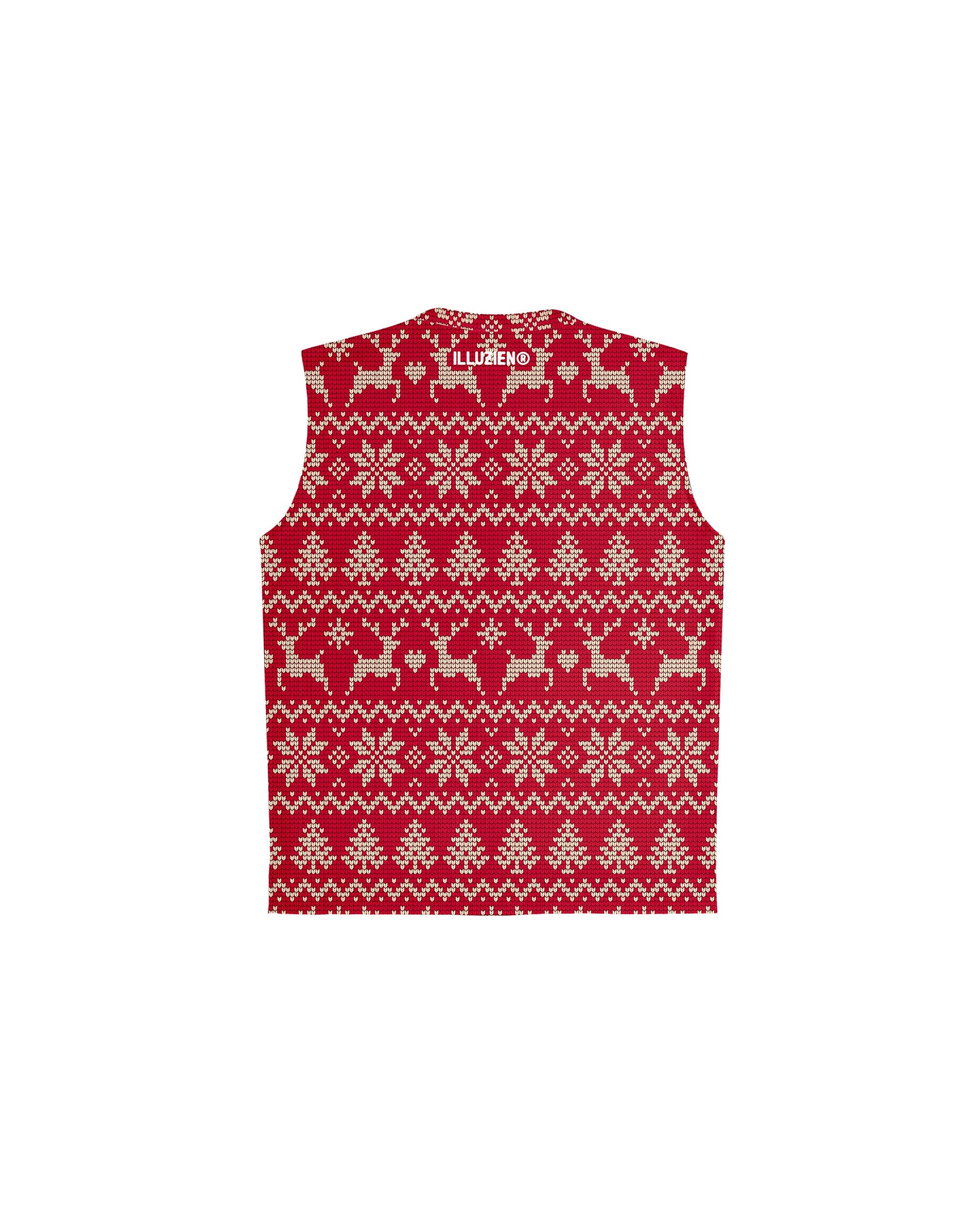 Ugly Sweater Sleeveless Barber Jacket