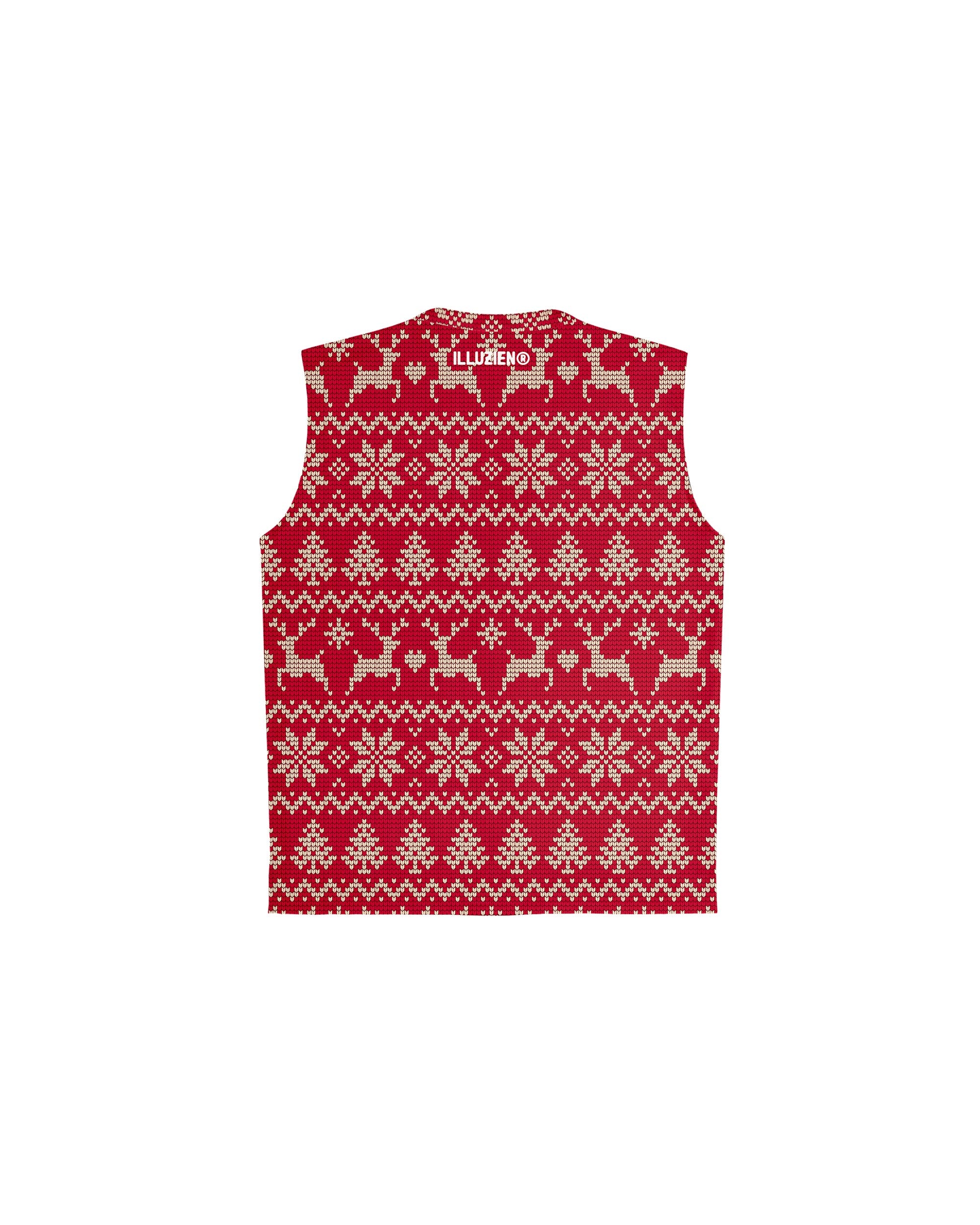 Ugly Sweater Sleeveless Barber Jacket-thumbmail-2