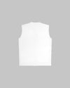 White Sleeveless Barber Jacket