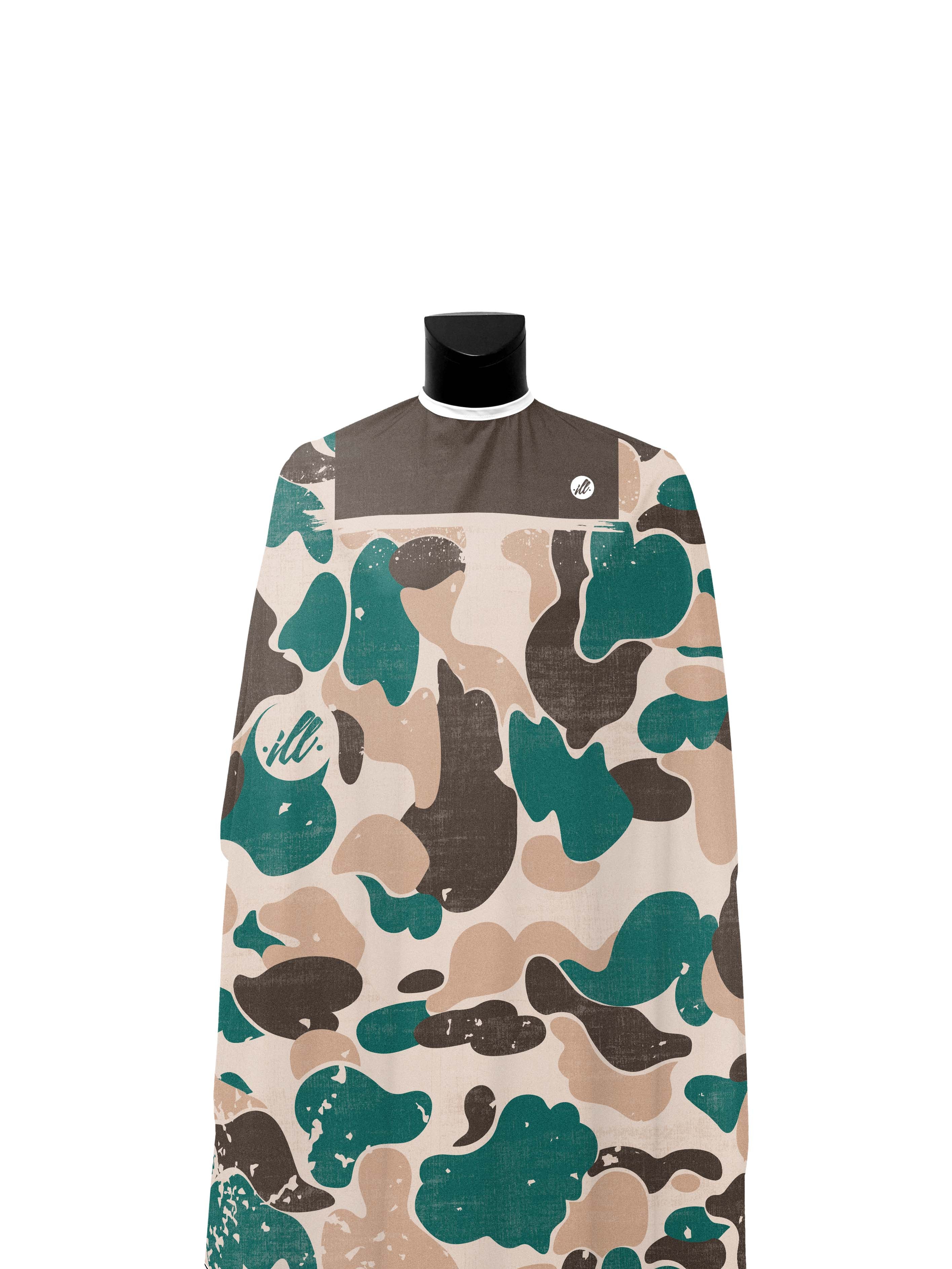 Teal Ash Distressed Camo PRO Cape-thumbmail-2