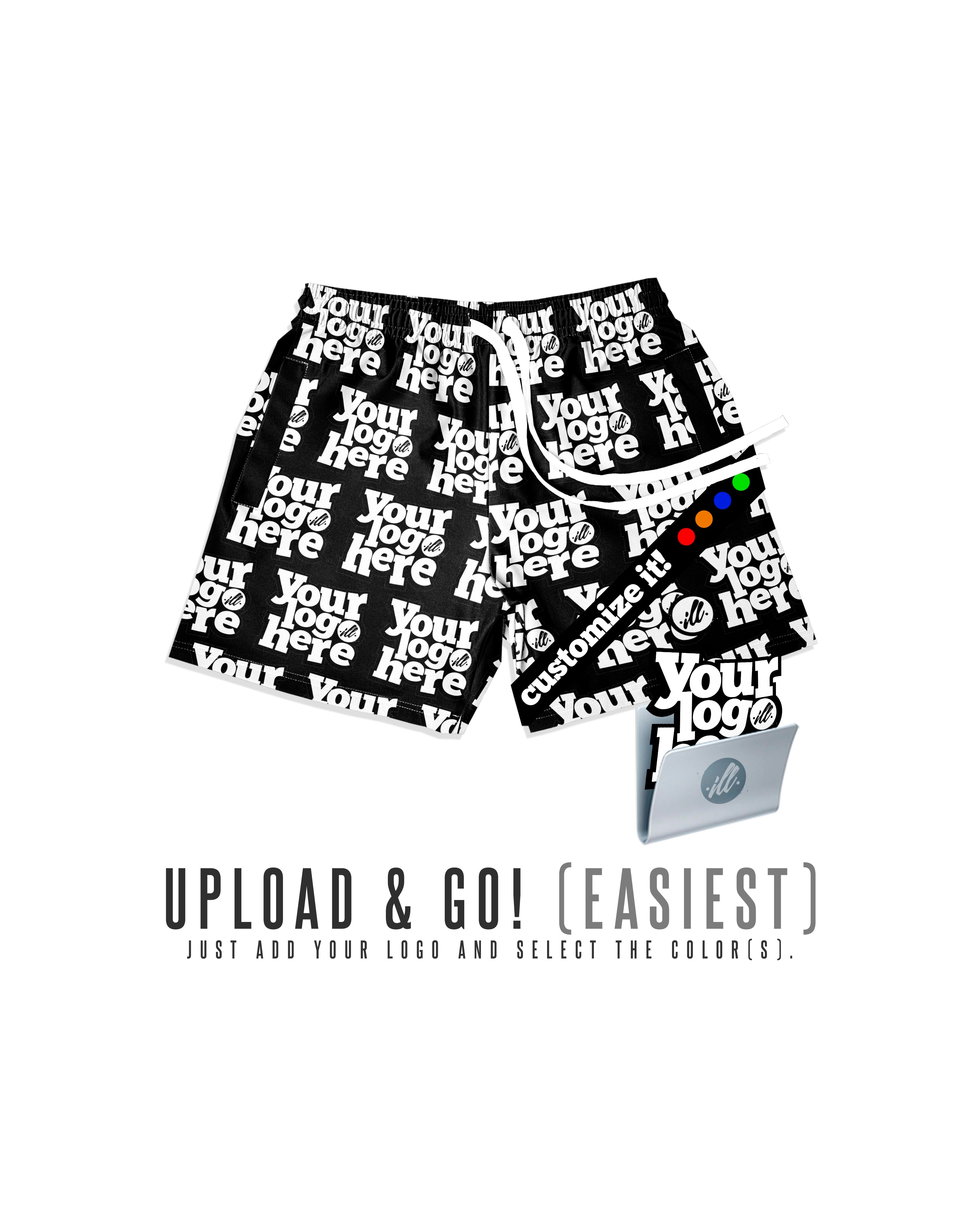 CUSTOM Logo Pattern Shorts-thumbmail-2