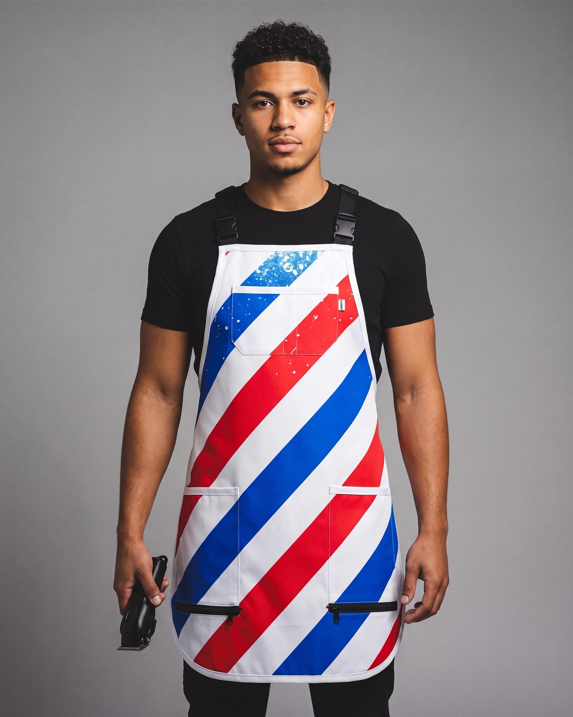 Royal Blue Xl Pole Stripe PRO Apron