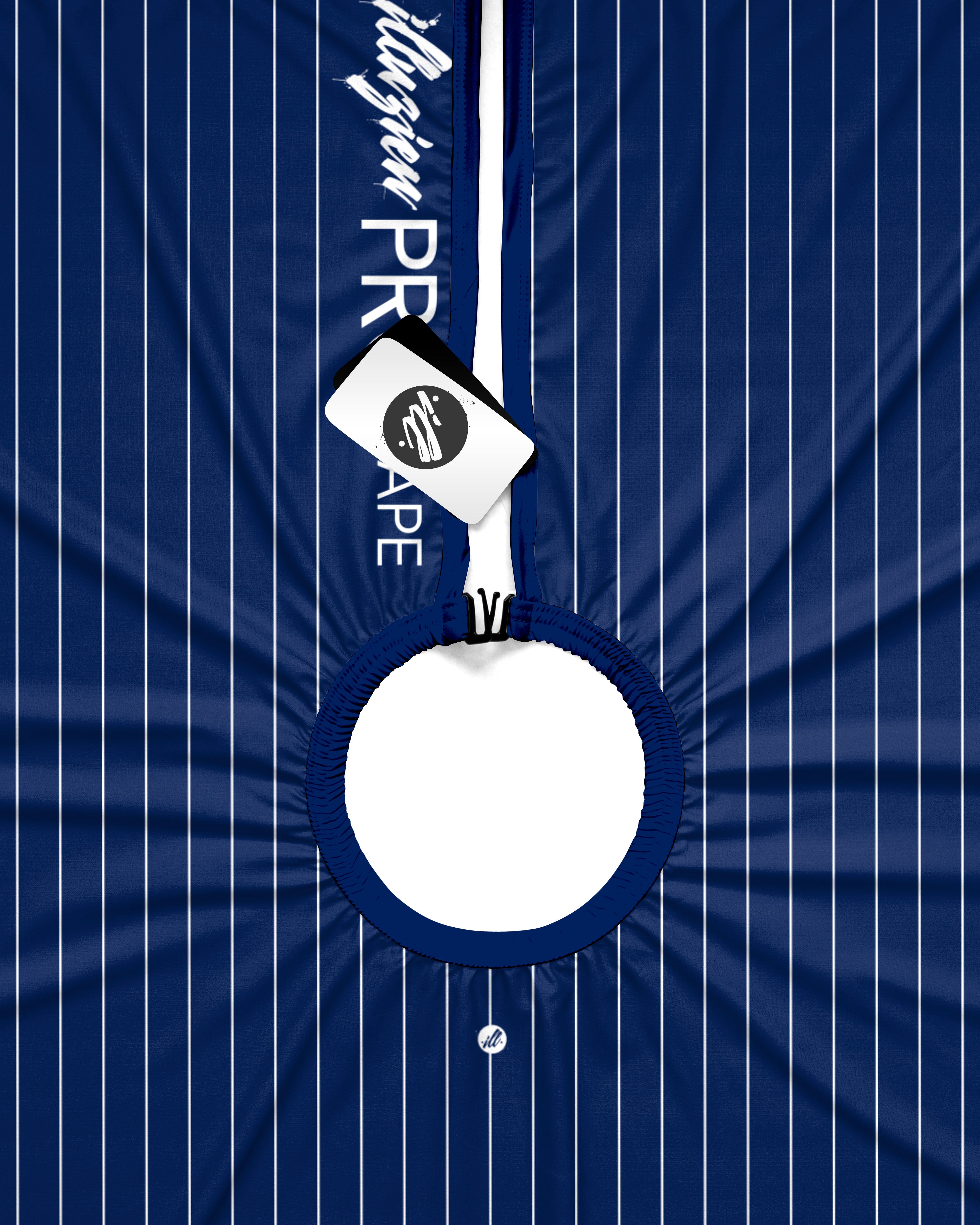 Navy Pinstripe PRO Cape-thumbmail-2