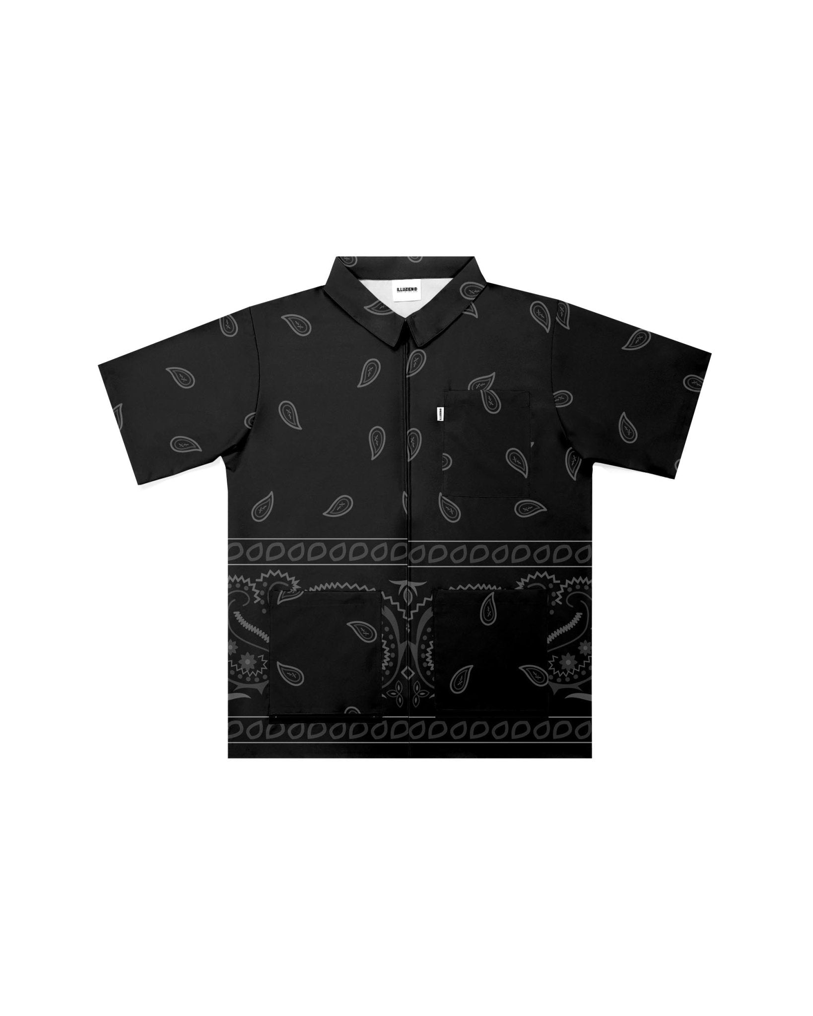 Black Bandana v2 Traditional Barber Jacket - Illuzien