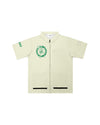 Boston Celtics Tonal Cream Traditional Barber Jacket - Illuzien