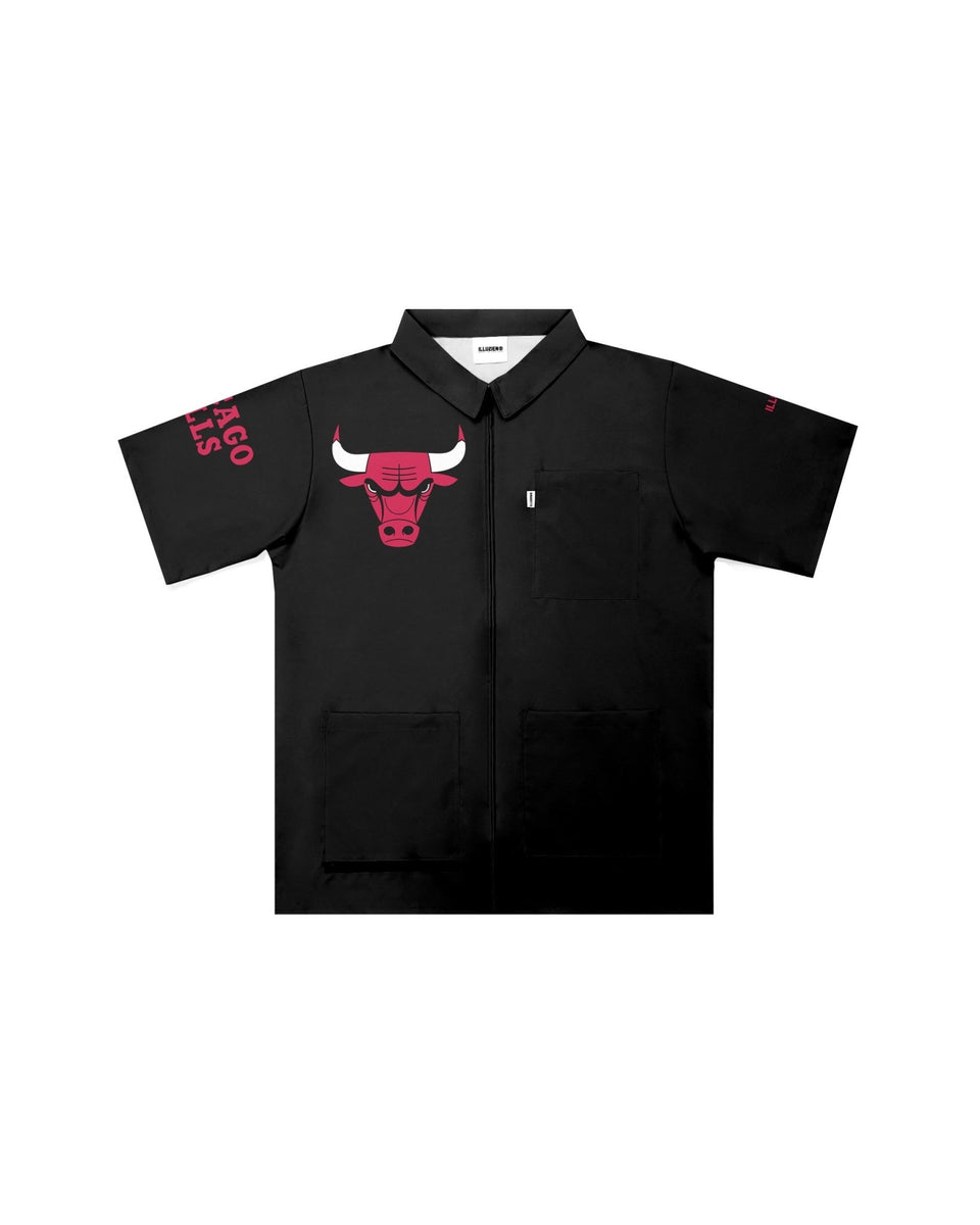 Chicago Bulls "Big Logo" Traditional Barber Jacket - Illuzien