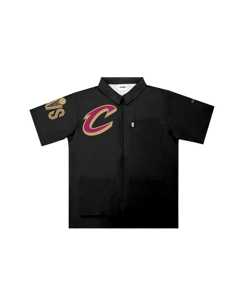 Cleveland Cavaliers "Big Logo" Traditional Barber Jacket - Illuzien