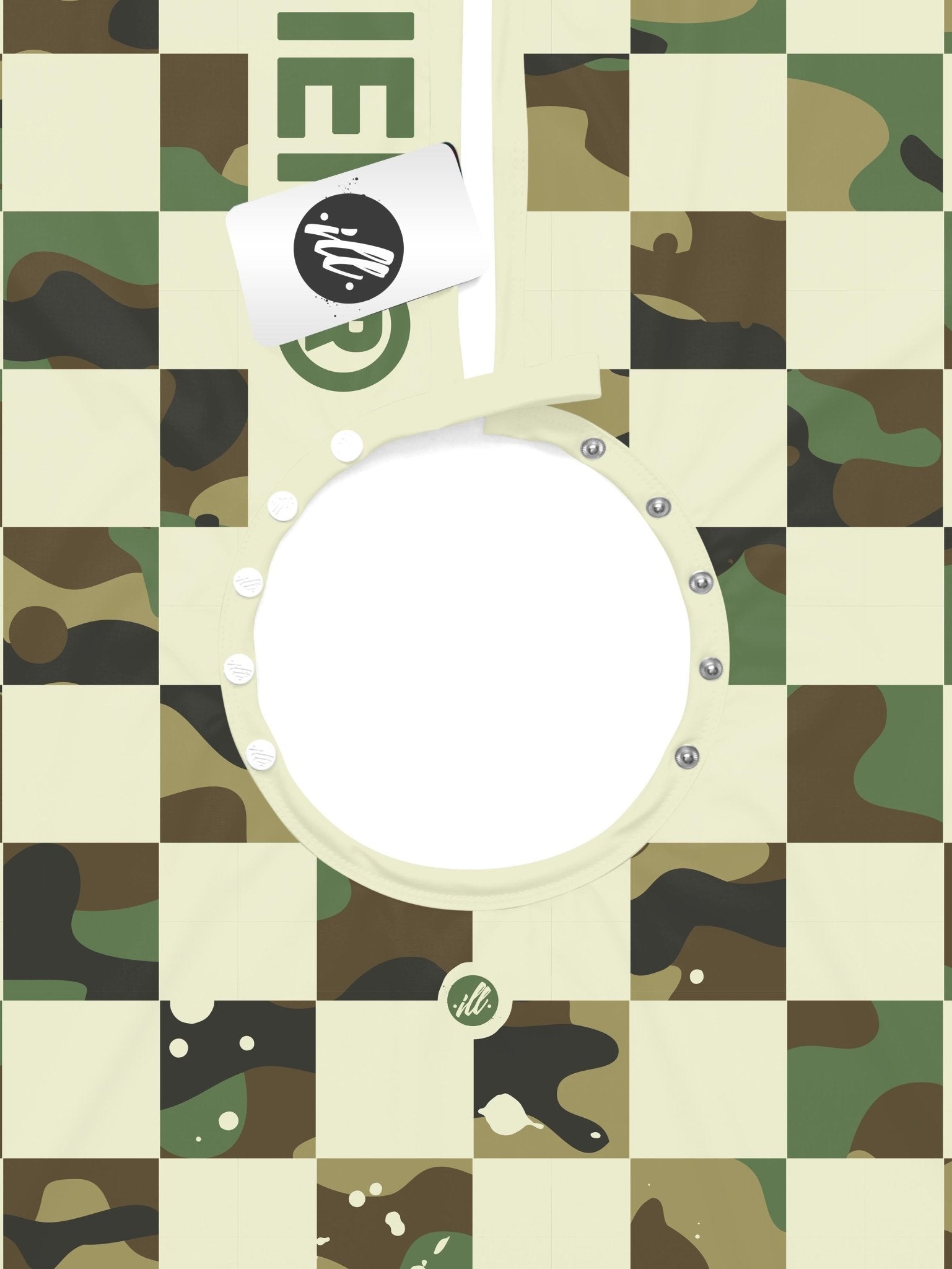 Cream Check-Camo PRO Cape - Illuzien