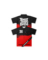 Customizable 2-Color Paint Splatter Traditional Barber Jacket - Illuzien