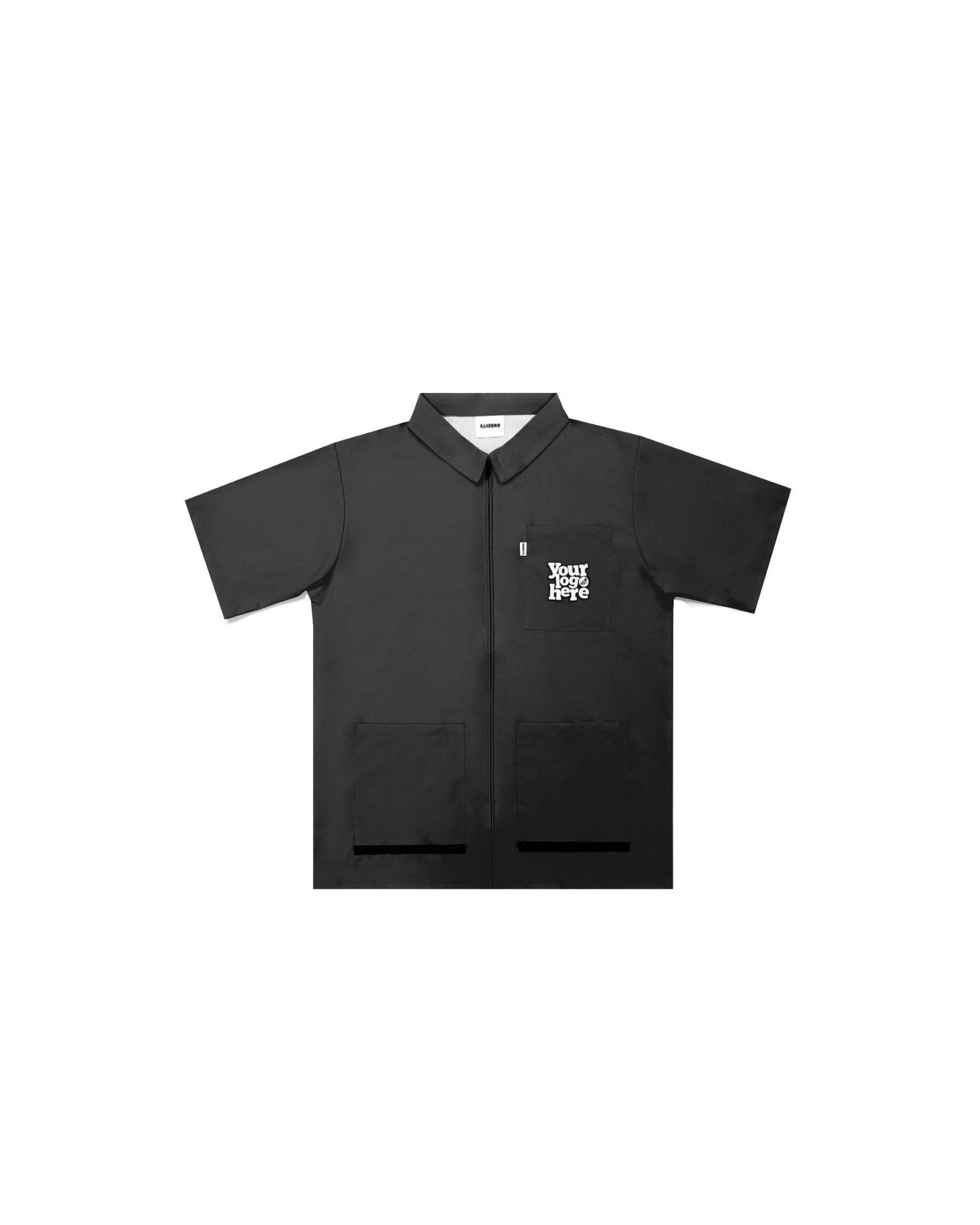 Customizable Solid Color Traditional Barber Jacket - Illuzien
