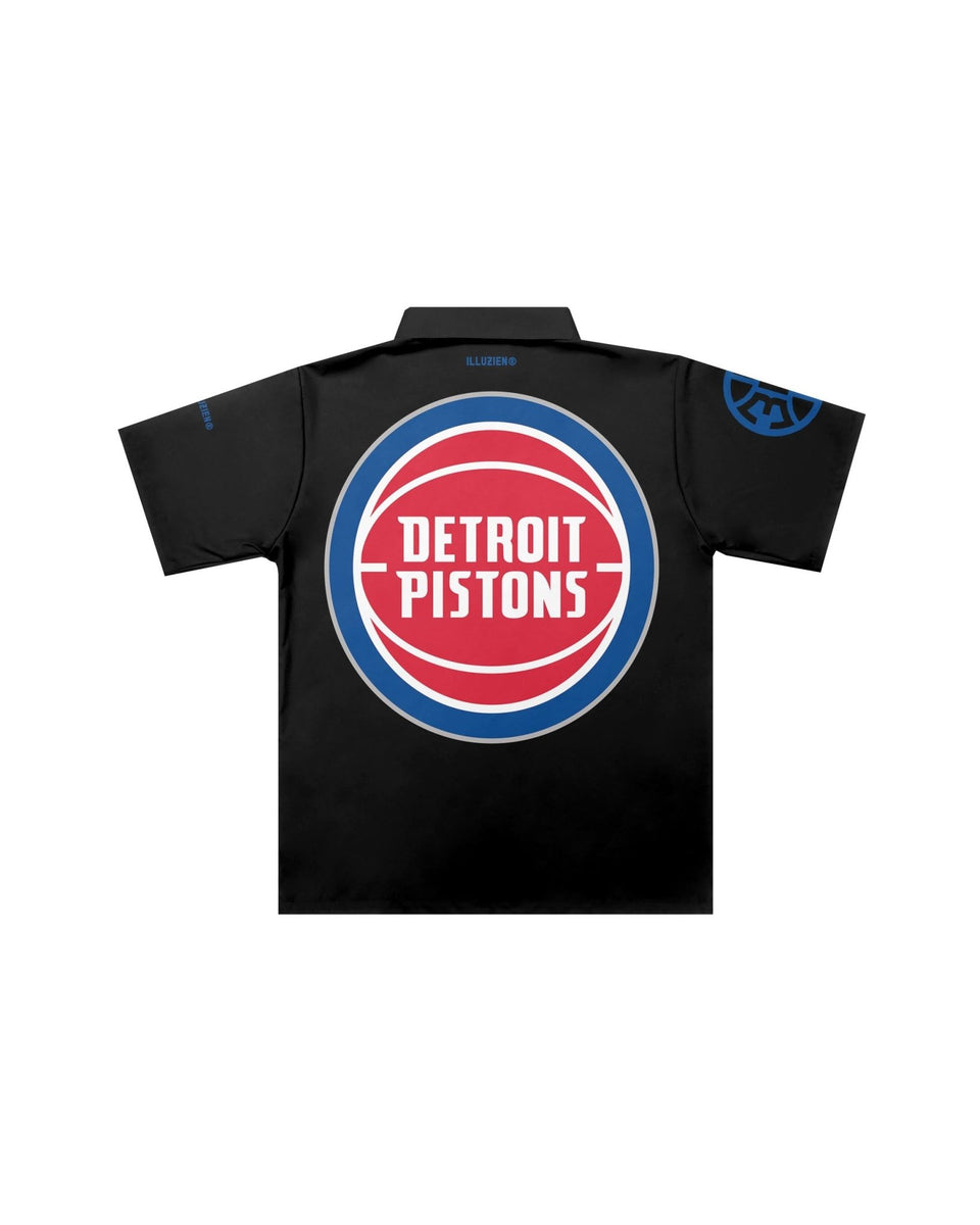 Detroit Pistons "Big Logo" Traditional Barber Jacket - Illuzien
