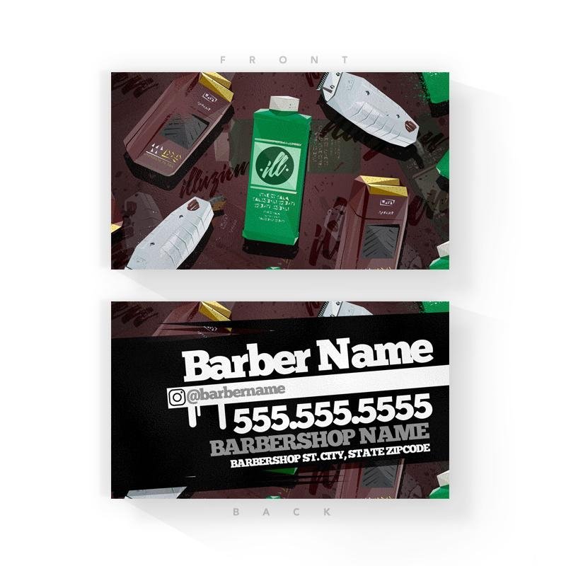 Essentials Barber Business Cards (2x3.5 inches)