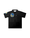 Golden State Warriors "Big Logo" Traditional Barber Jacket - Illuzien