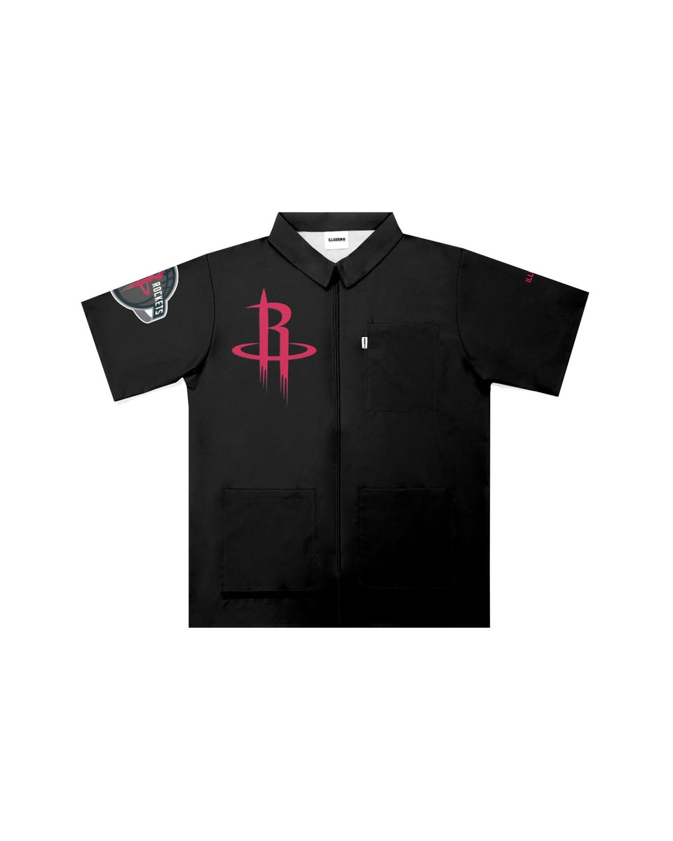 Houston Rockets "Big Logo" Traditional Barber Jacket - Illuzien